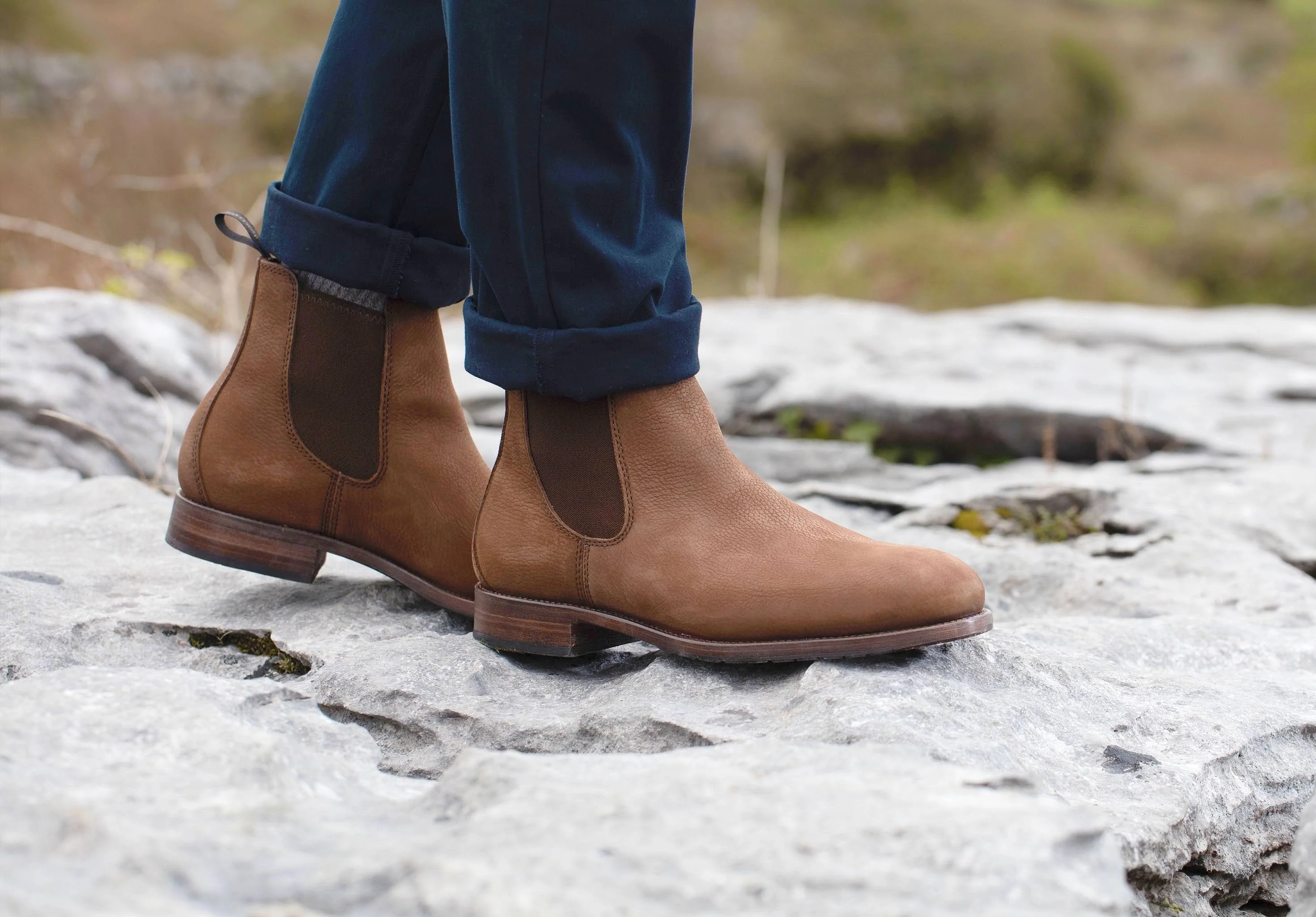 Kerry Leather Soled Boot - Walnut - Image 3
