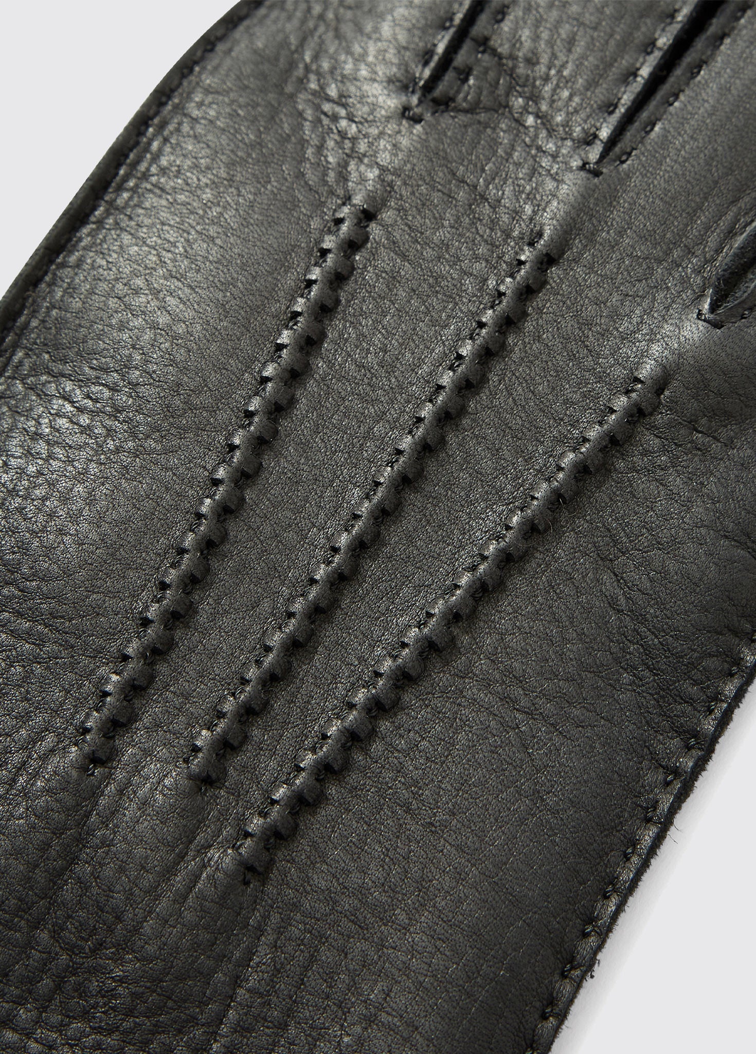 Lisryan Mens Leather Gloves - Black - Image 3