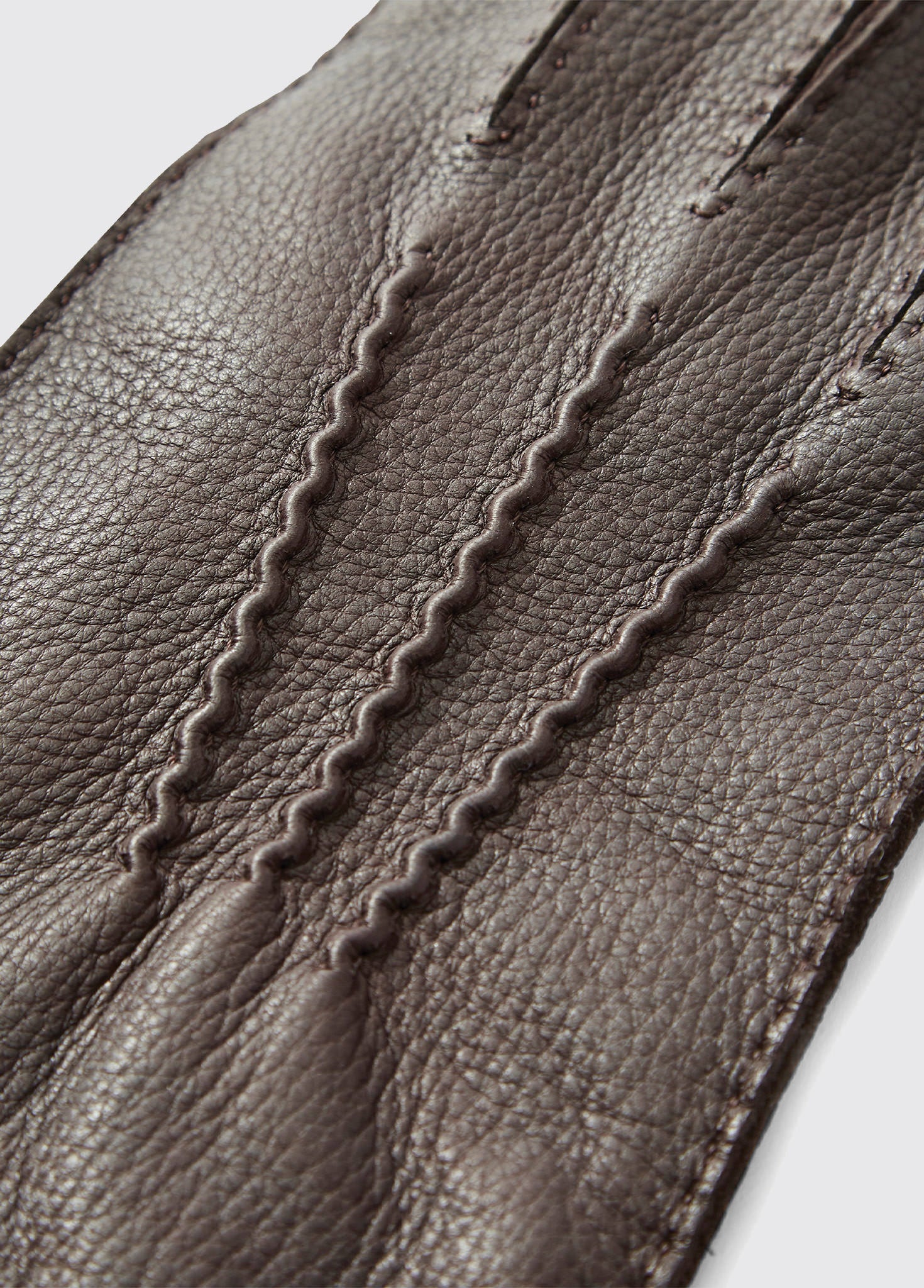 Lisryan Mens Leather Gloves - Mahogany - Image 3
