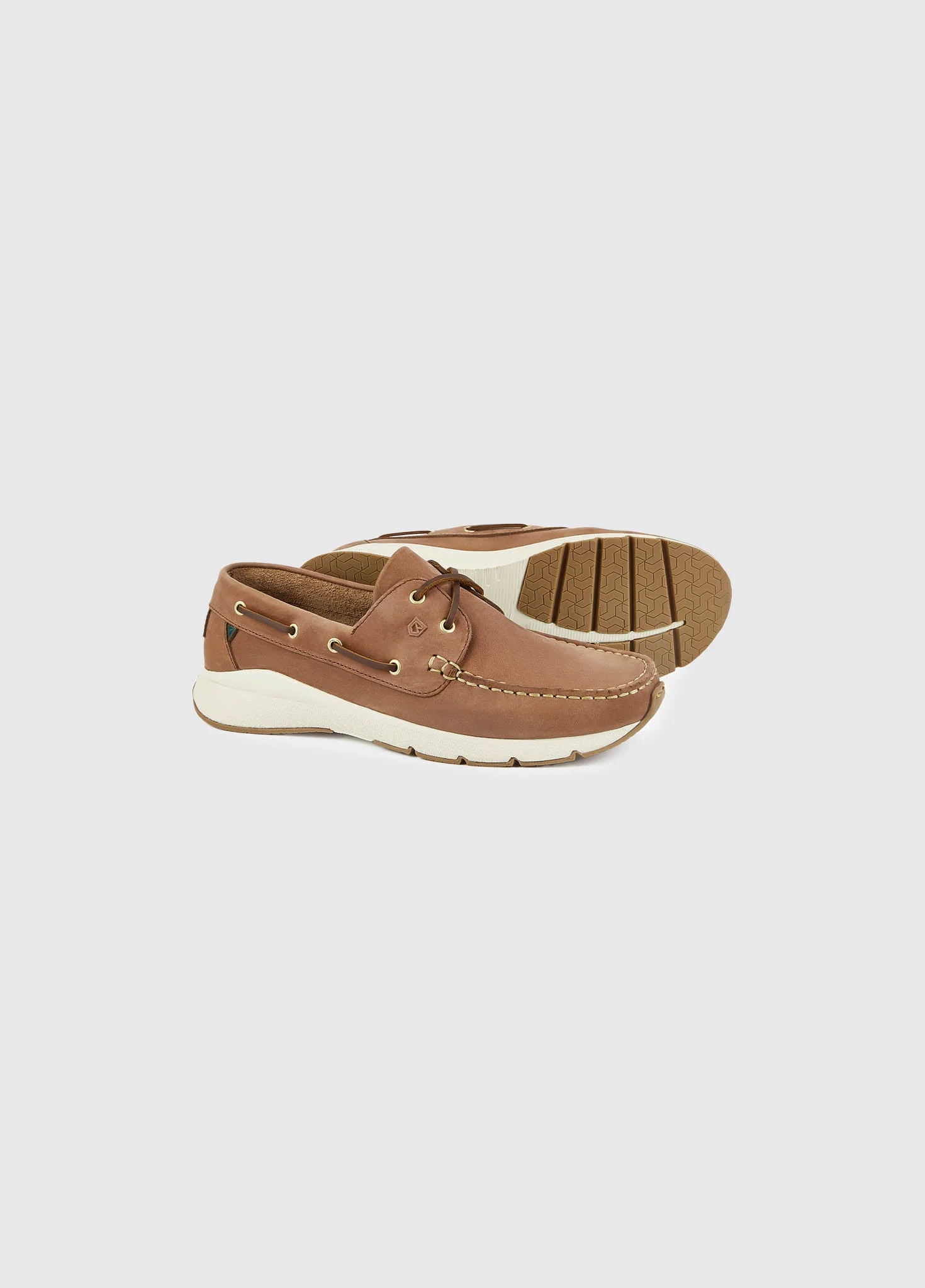 Dungarvan Mens Lightweight Deck Shoe - Chestnut - Image 2