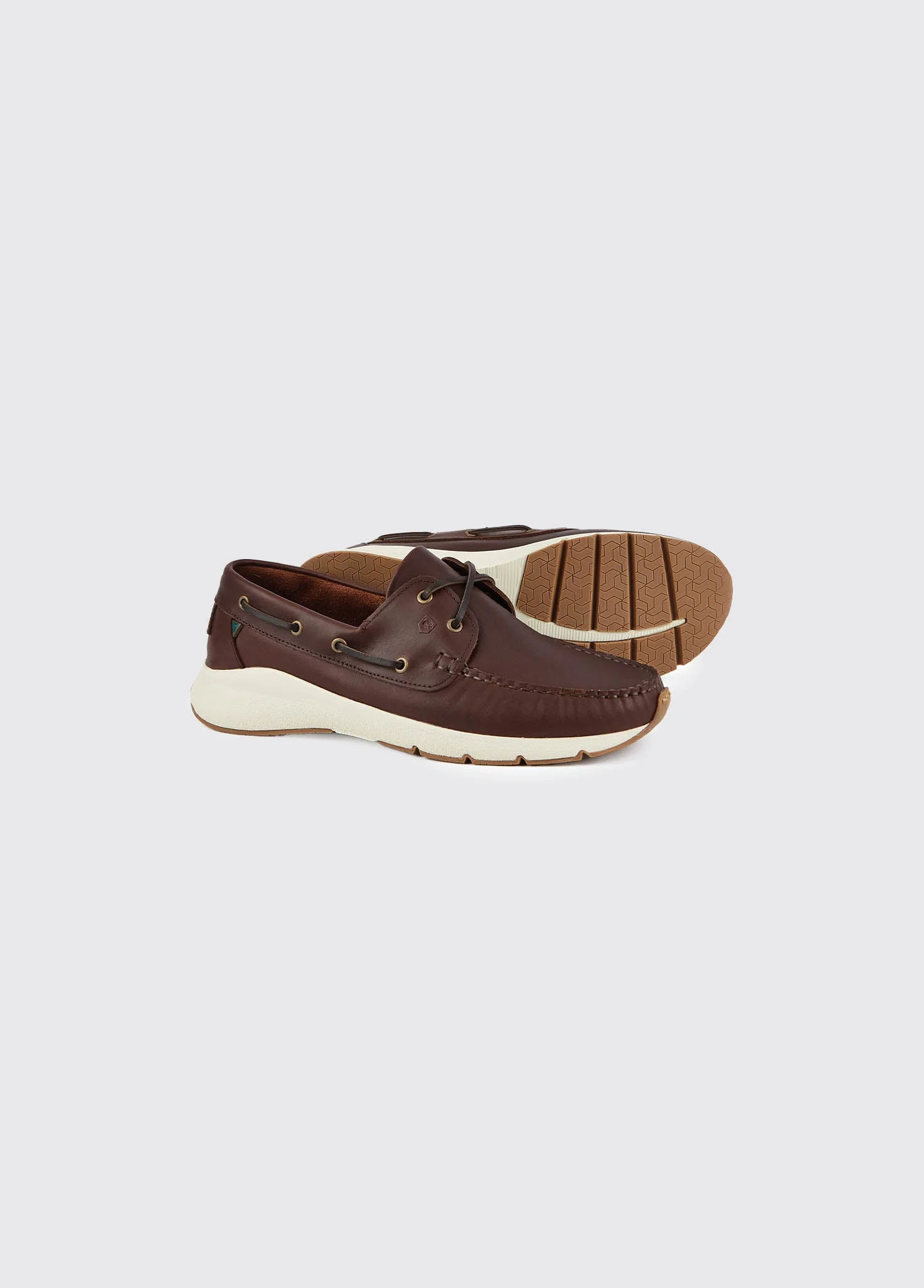 Dungarvan Mens Lightweight Deck Shoe - Mahogany - Image 2