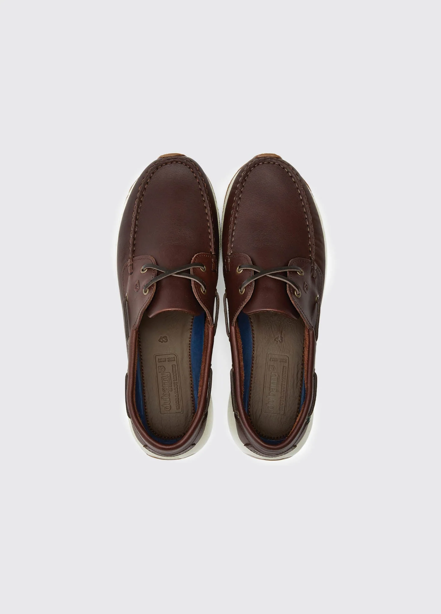 Dungarvan Mens Lightweight Deck Shoe - Mahogany - Image 5
