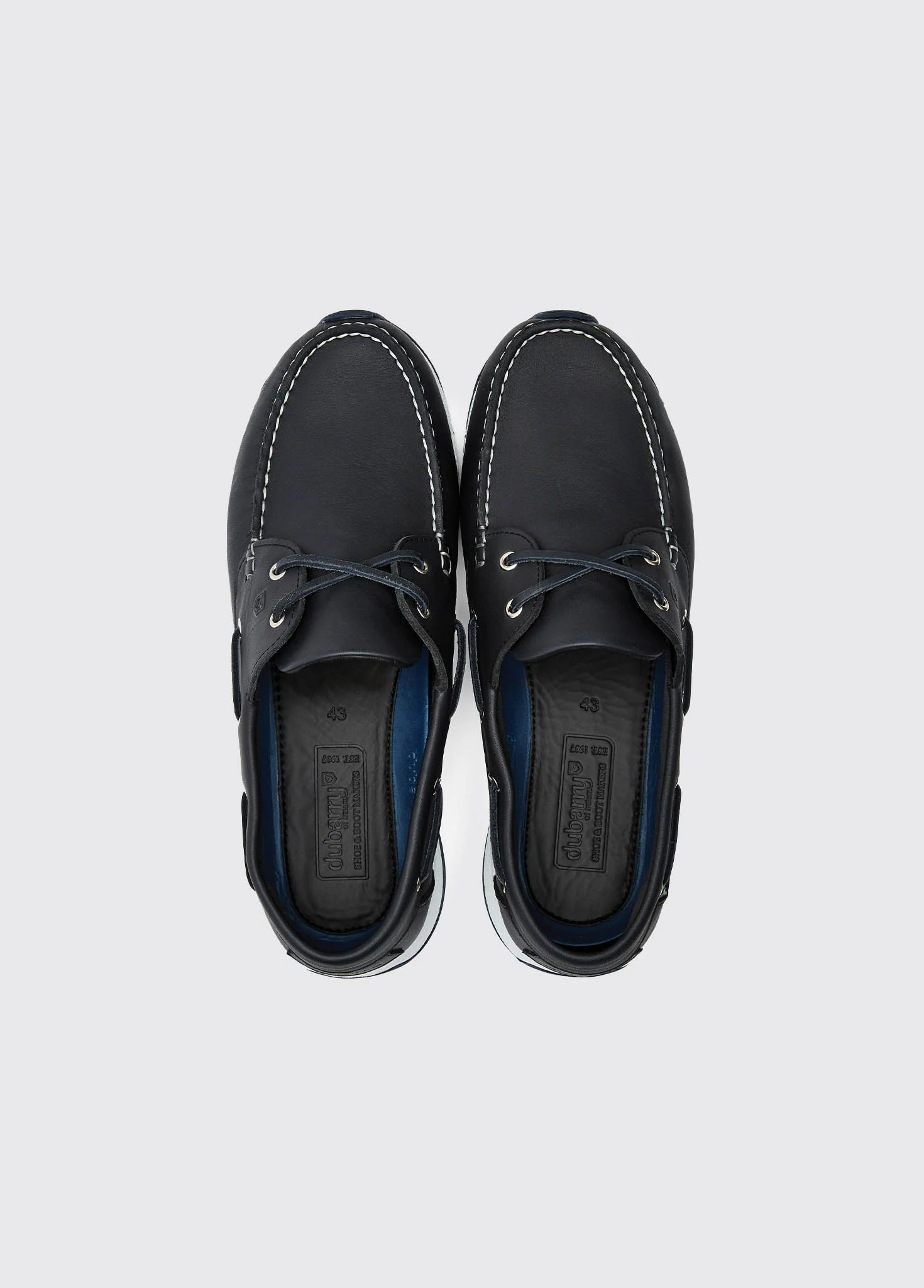Dungarvan Mens Lightweight Deck Shoe - Navy - Image 5