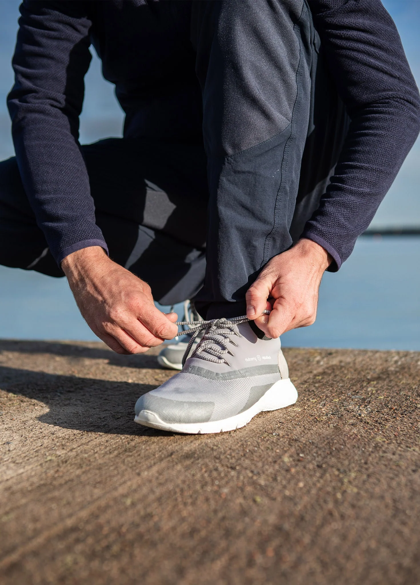 Antibes Mens Lightweight Sporty Trainer - Silver - Image 2