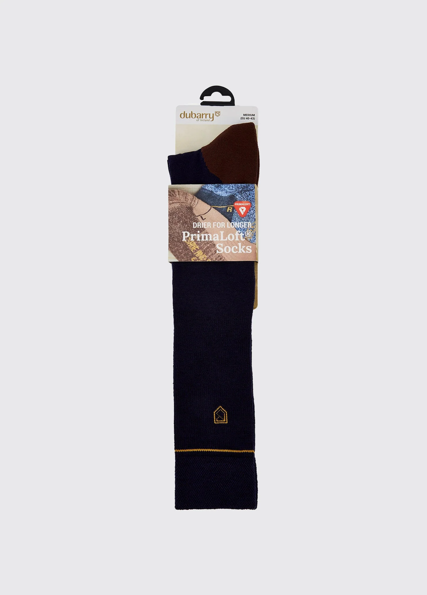 Lambeg Mens Long PrimaLoft® Sock - Navy - Image 2