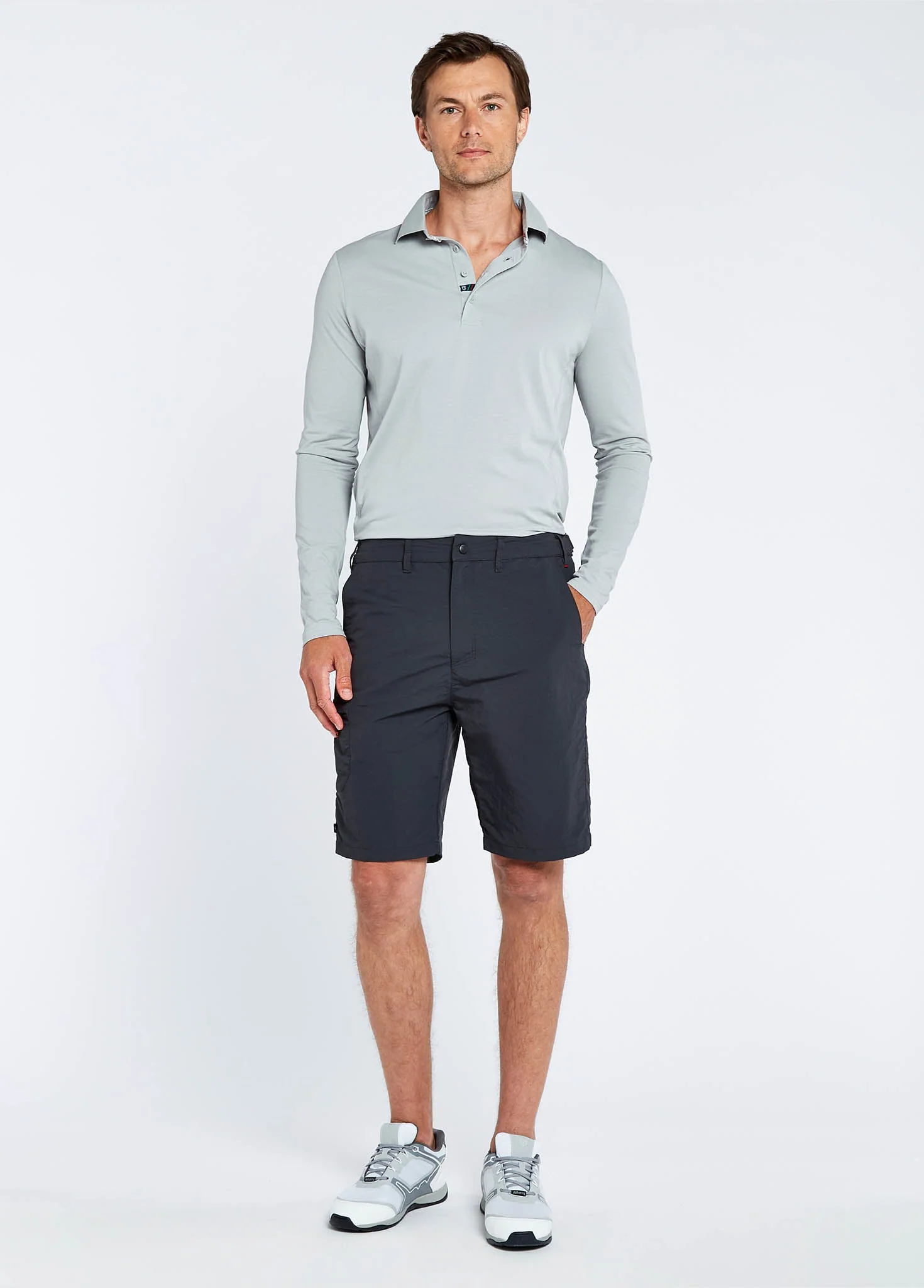 Cyprus Mens Crew Shorts - Graphite - Image 2