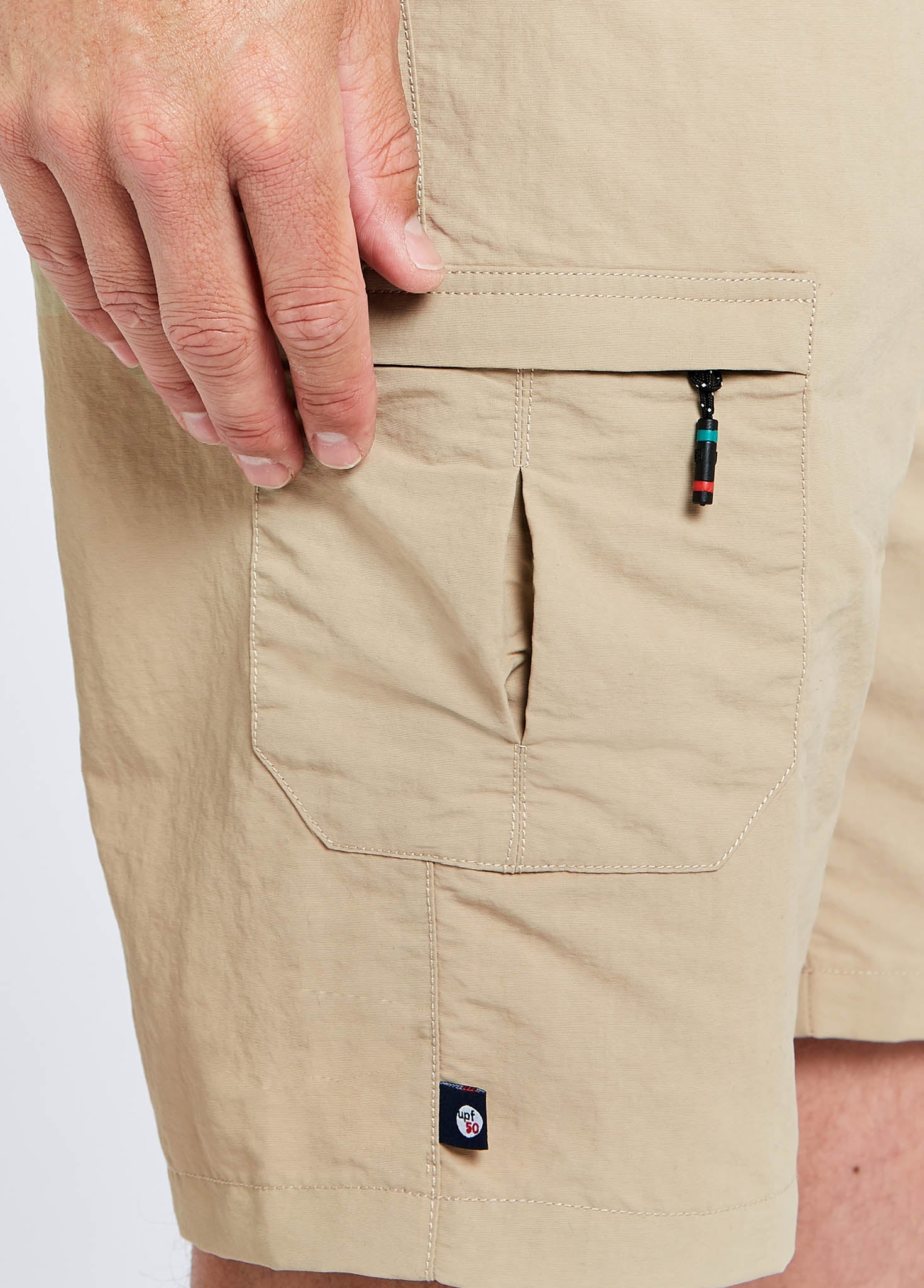 Cyprus Mens Crew Shorts - Sand - Image 5