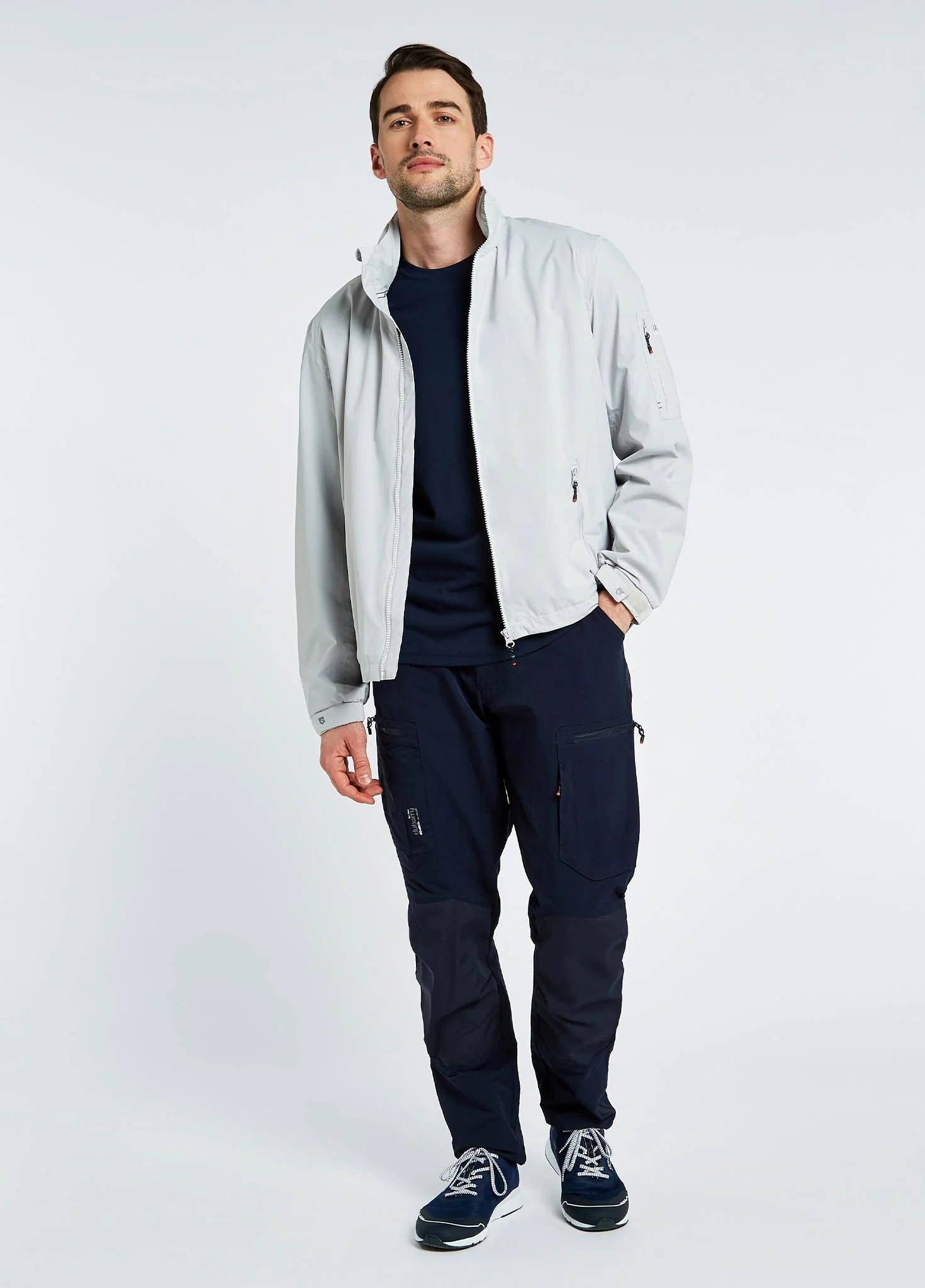 Croatia Men's Fleece-lined Crew Jacket - Platinum - Image 2