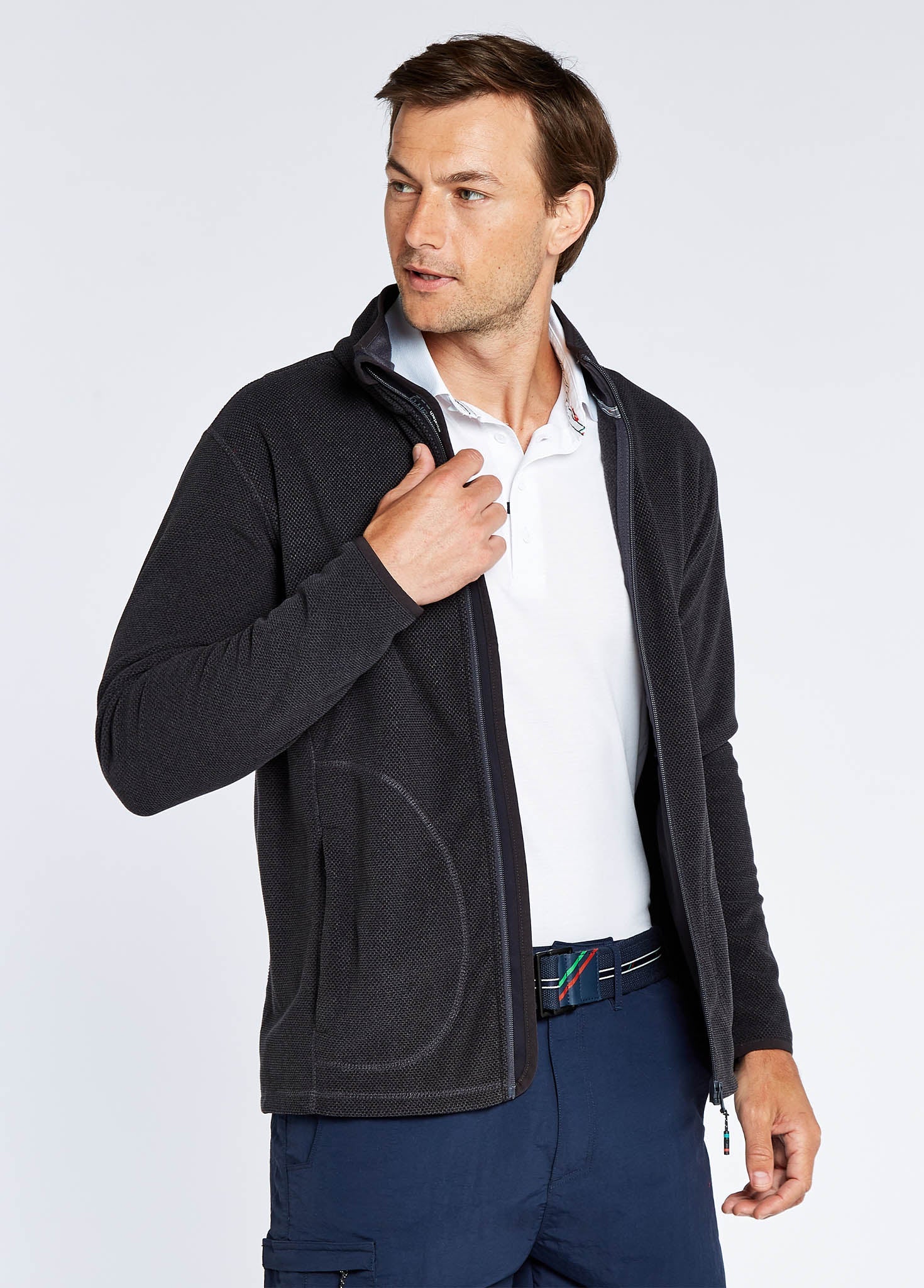Mustique Men's Full-zip Fleece - Graphite - Image 4