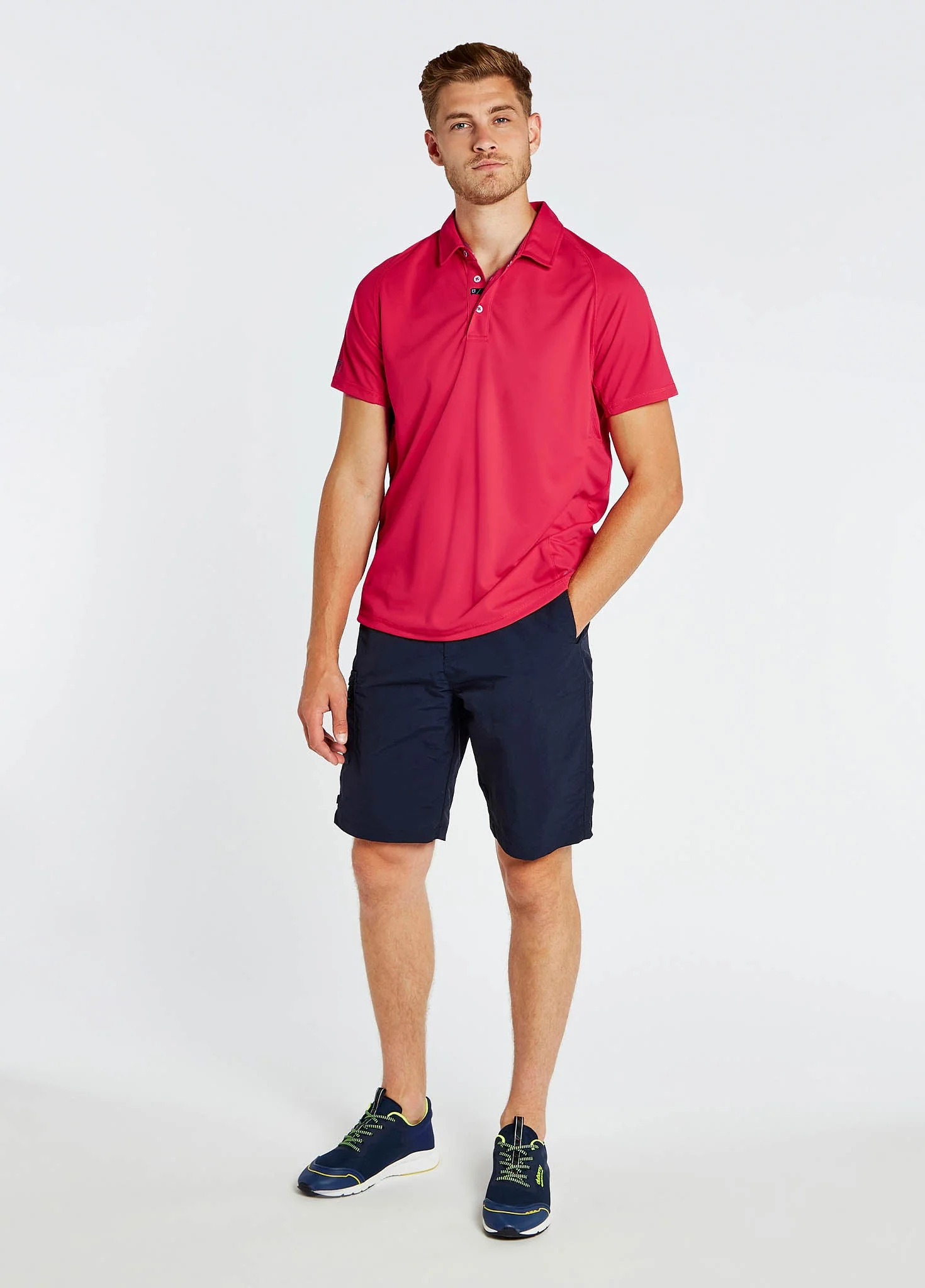 Menton Men's Technical Polo - Red - Image 2