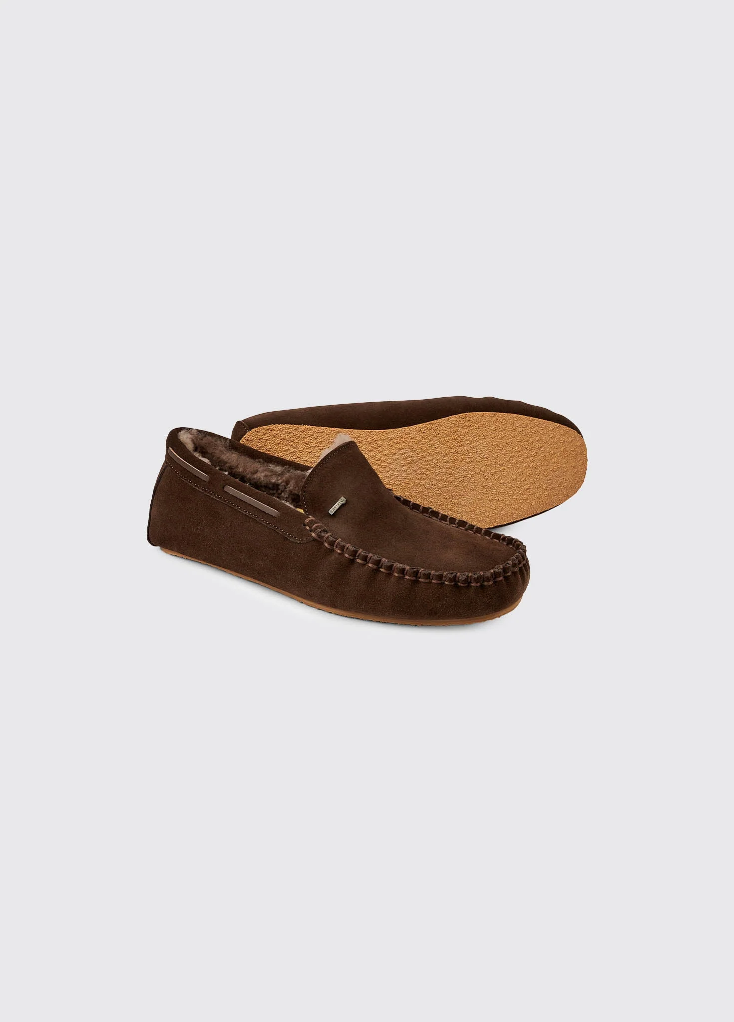 Ventry Men's Moccasin Slipper - Cigar - Image 2