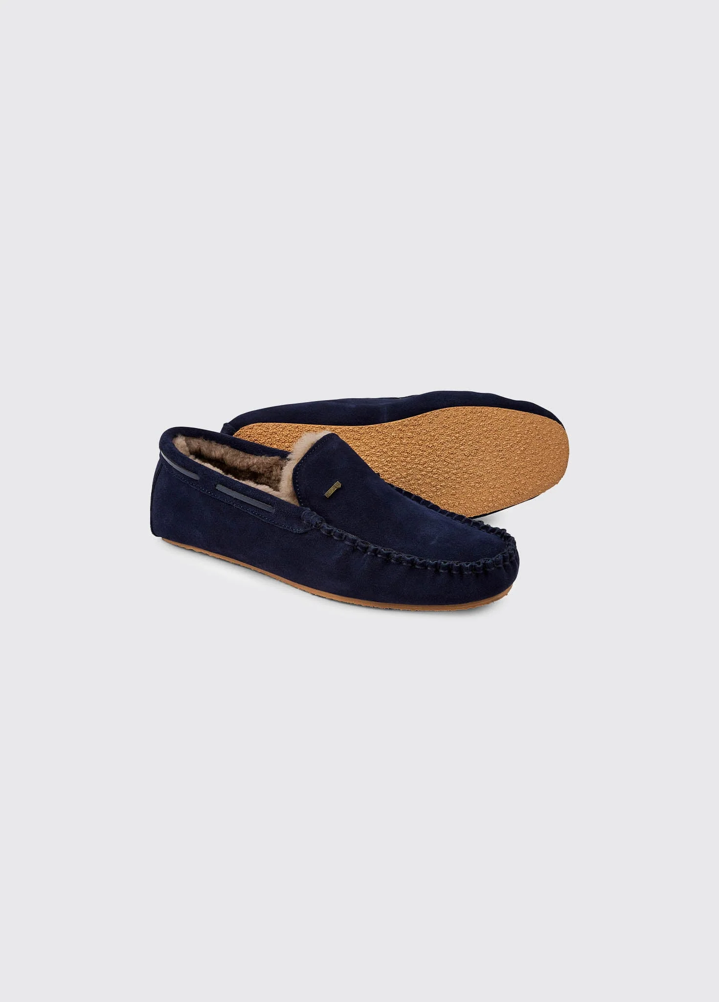 Ventry Men's Moccasin Slipper - French Navy - Image 2