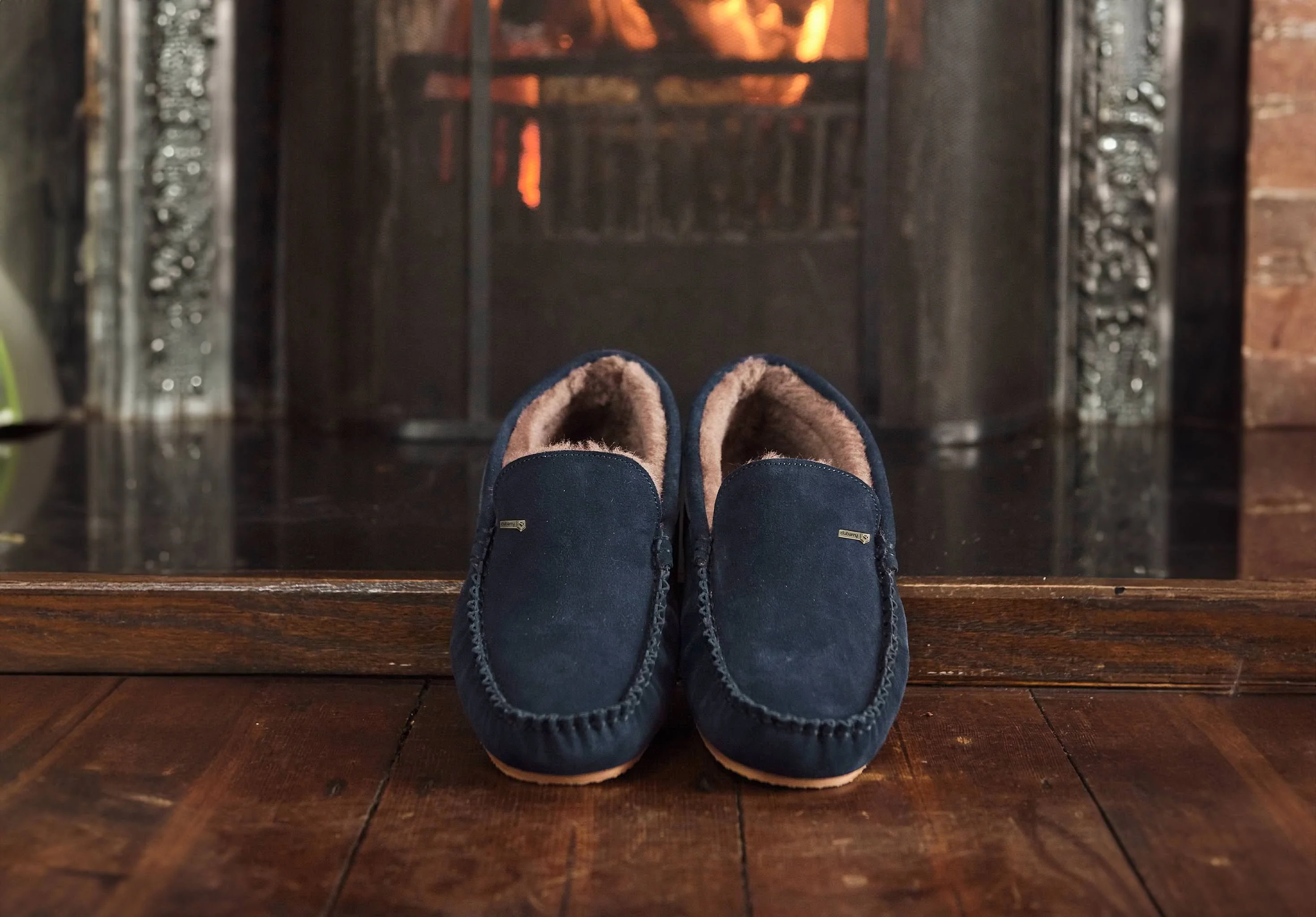 Ventry Men's Moccasin Slipper - French Navy - Image 3