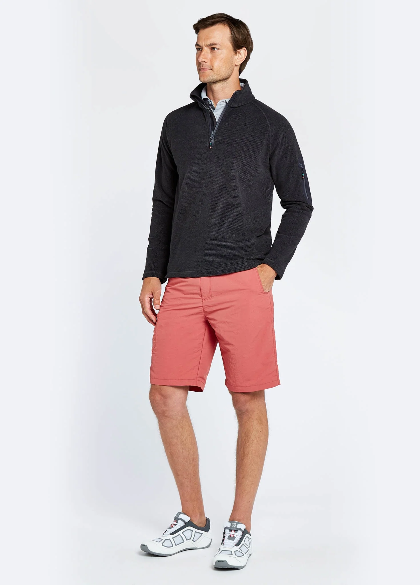 Monaco Mens Quarter-zip Fleece - Graphite - Image 2