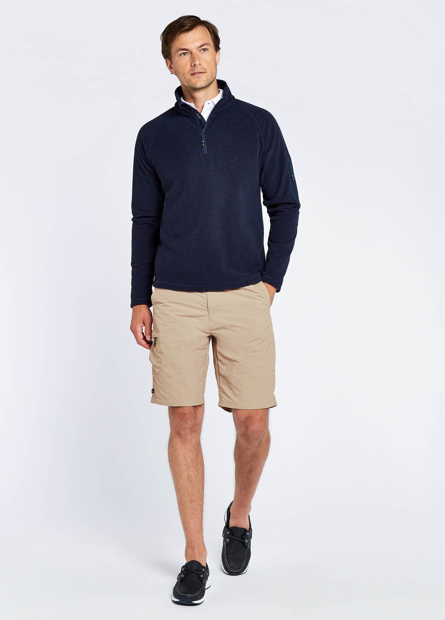 Monaco Mens Quarter-zip Fleece - Navy - Image 2