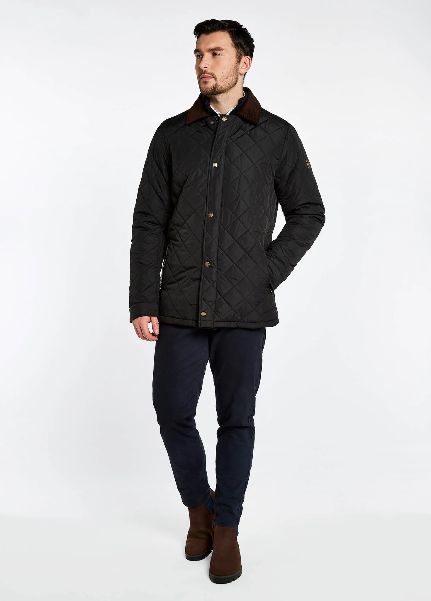 Mountusher Quilted Jacket - Black - Image 2