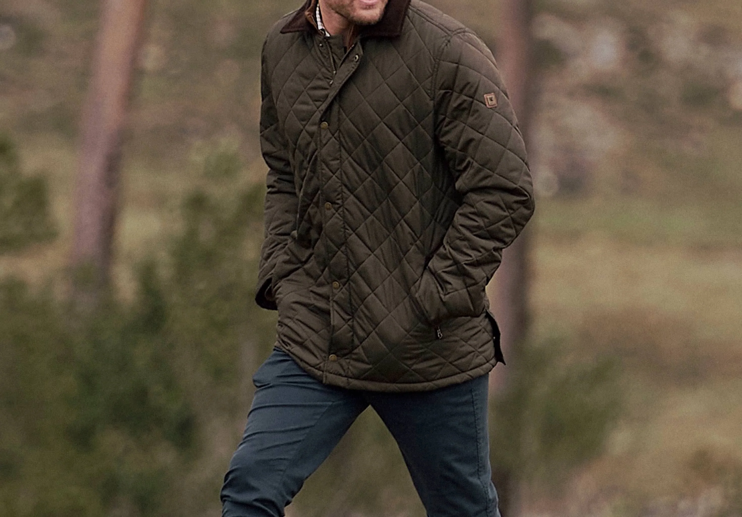 Mountusher Quilted Jacket - Olive - Image 2