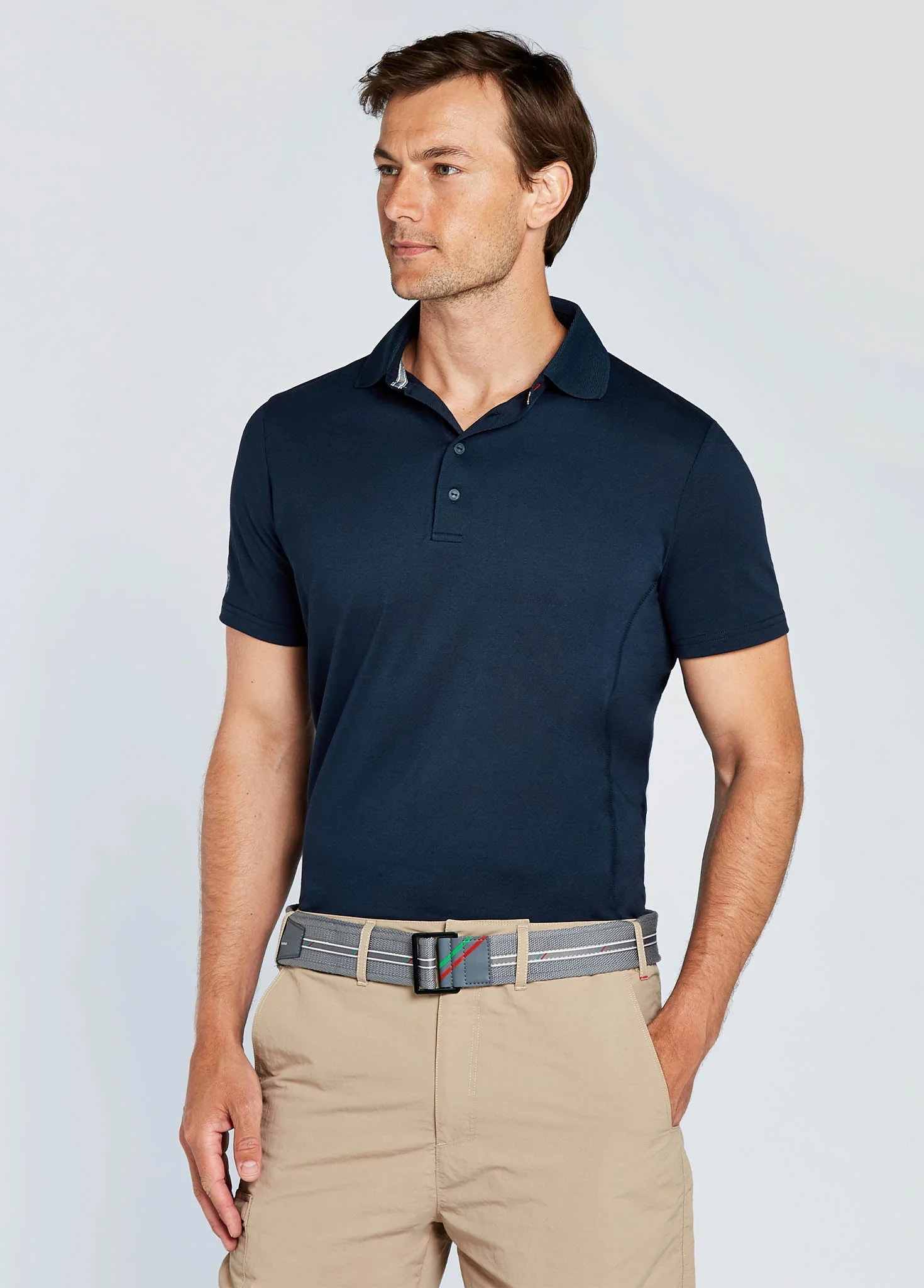 Sorrento Mens Short-sleeved Polo - Navy - Image 3
