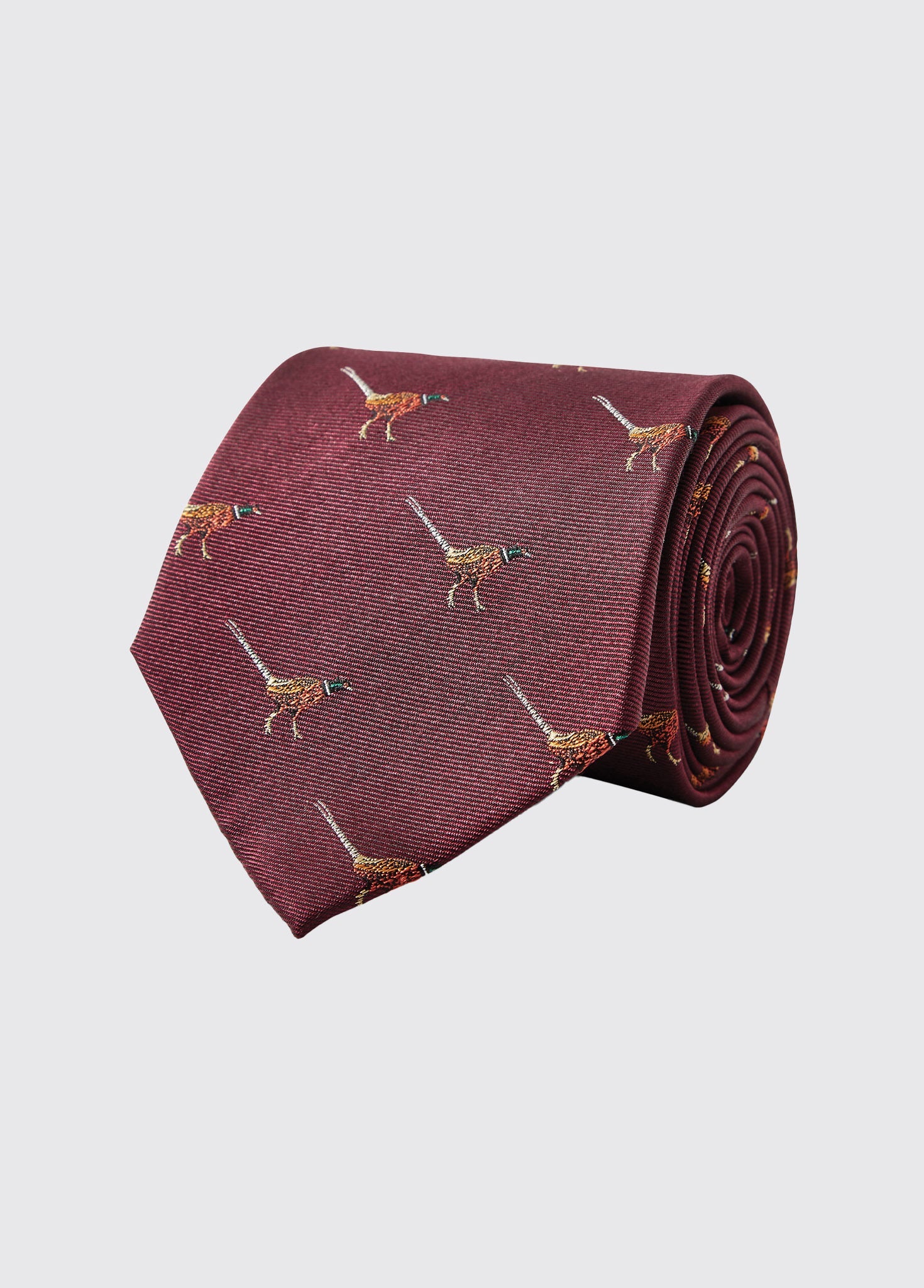 Madden Mens Silk Tie - Merlot - Image 2
