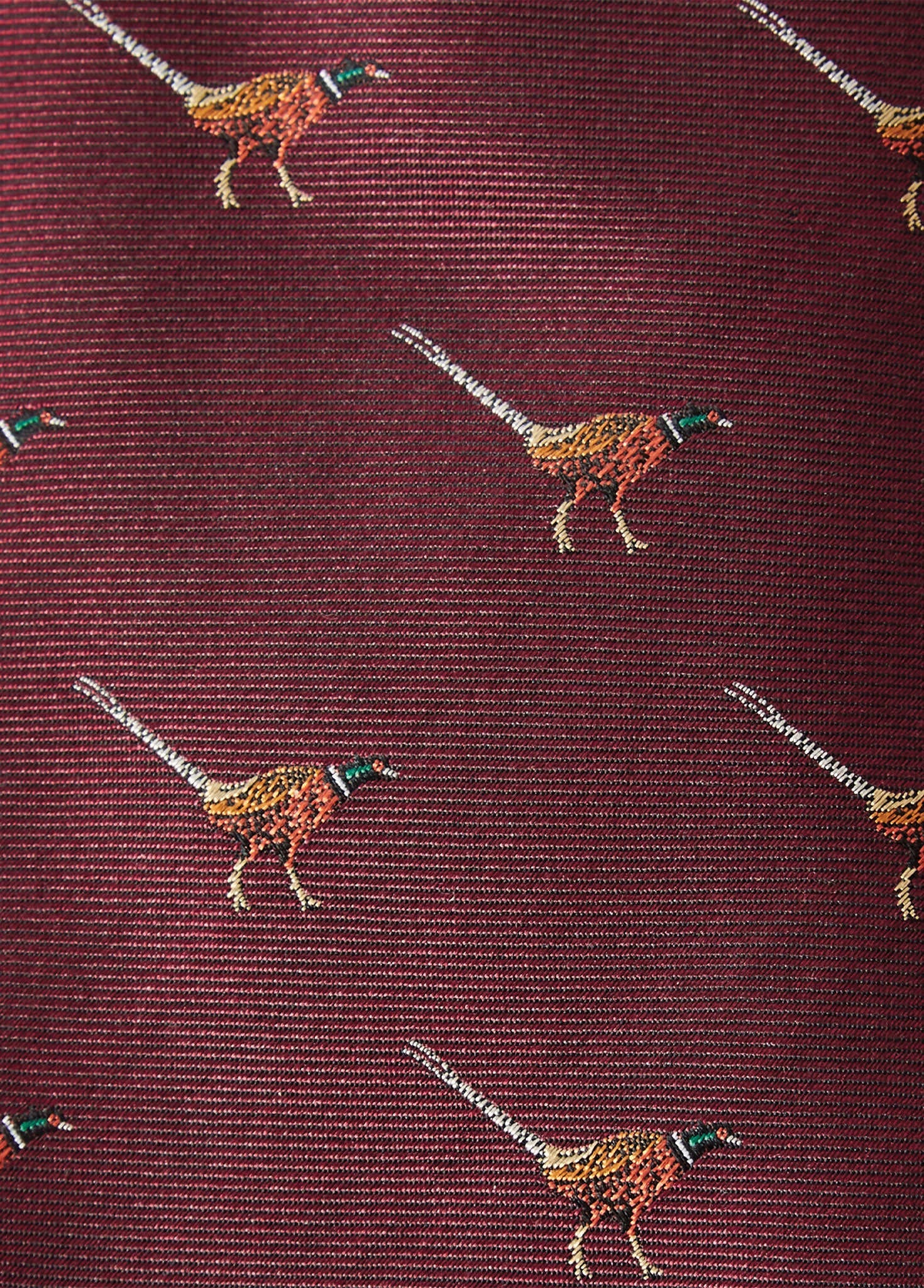Madden Mens Silk Tie - Merlot - Image 4