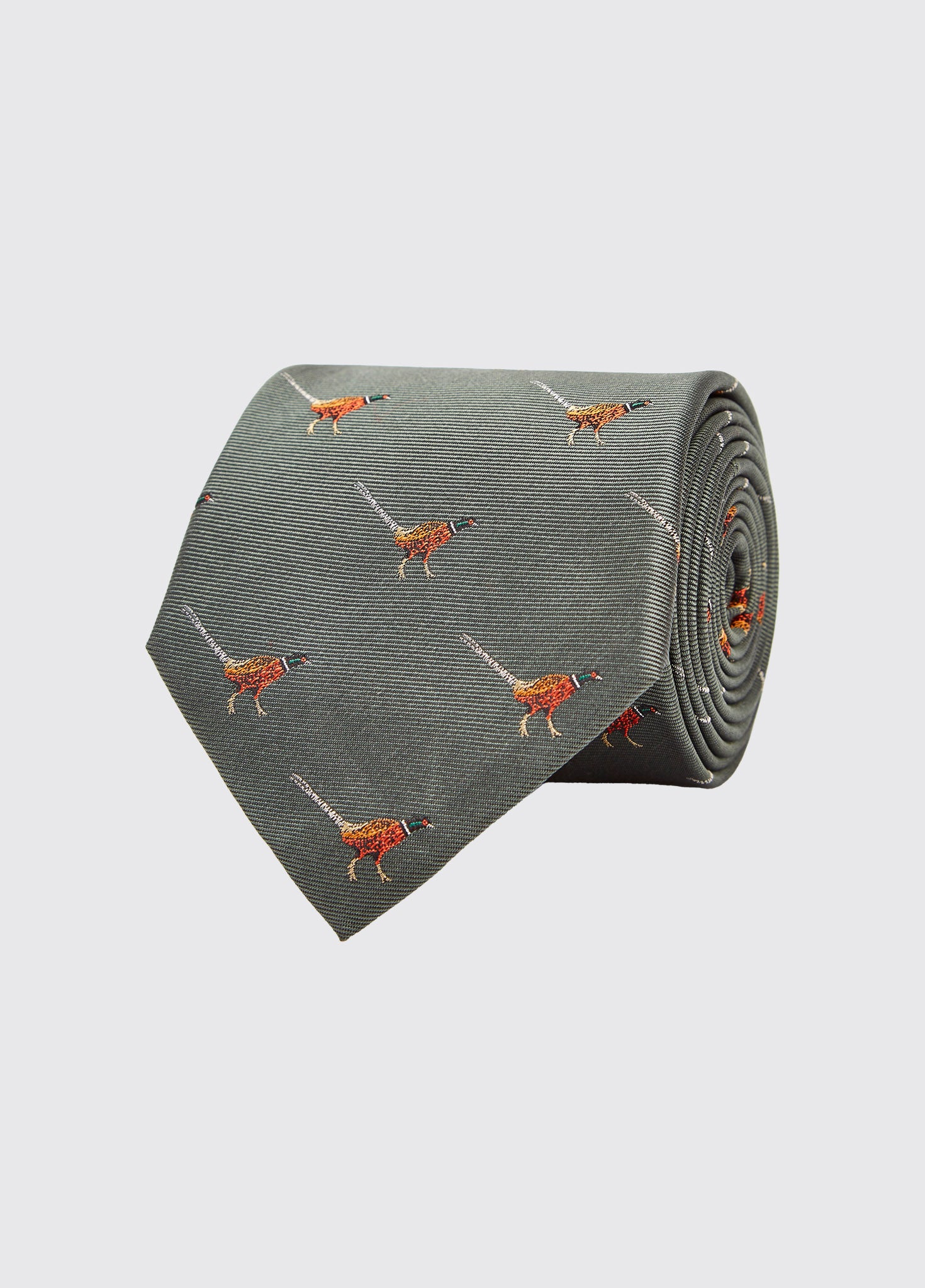 Madden Mens Silk Tie  - Olive - Image 2