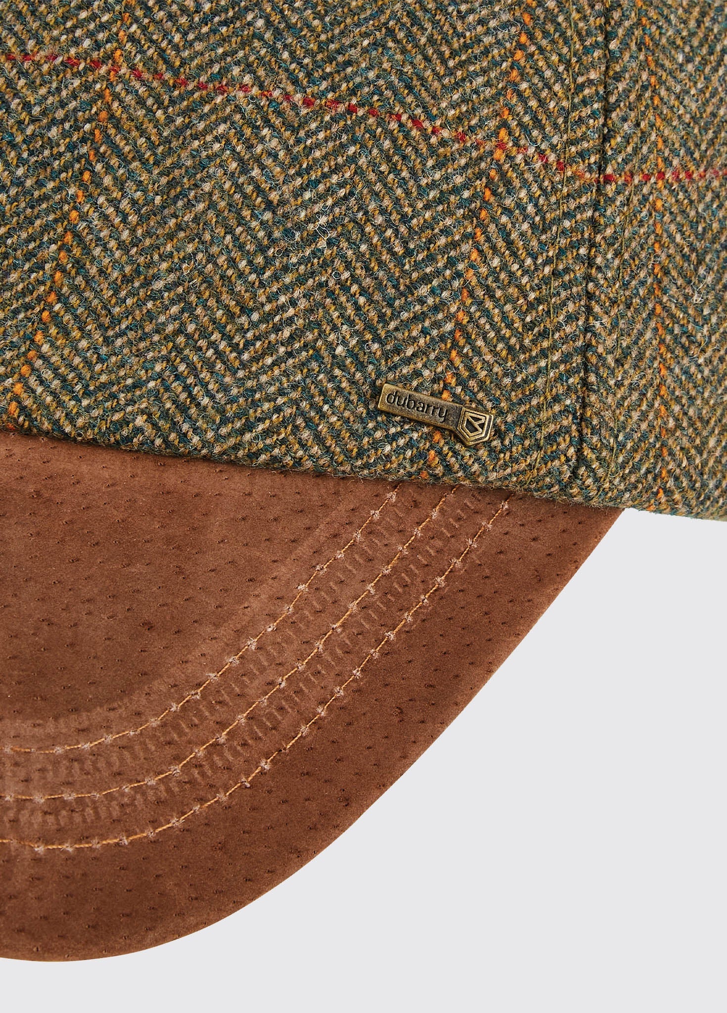 Dowd Mens Tweed Cap - Cedar - Image 2