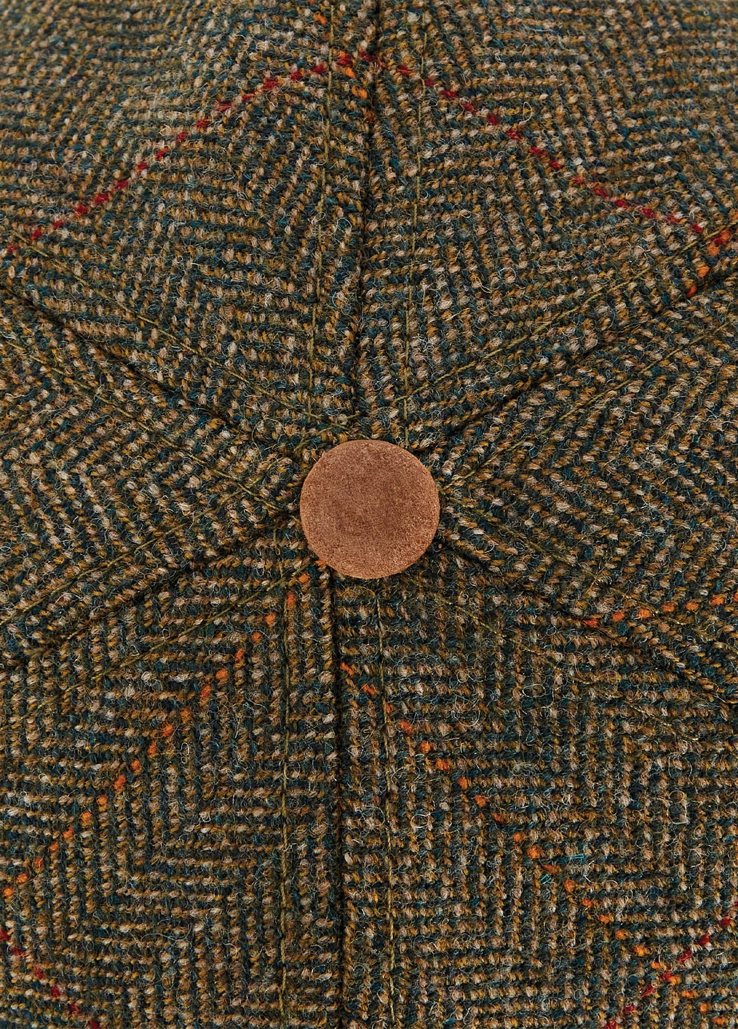 Dowd Mens Tweed Cap - Cedar - Image 4
