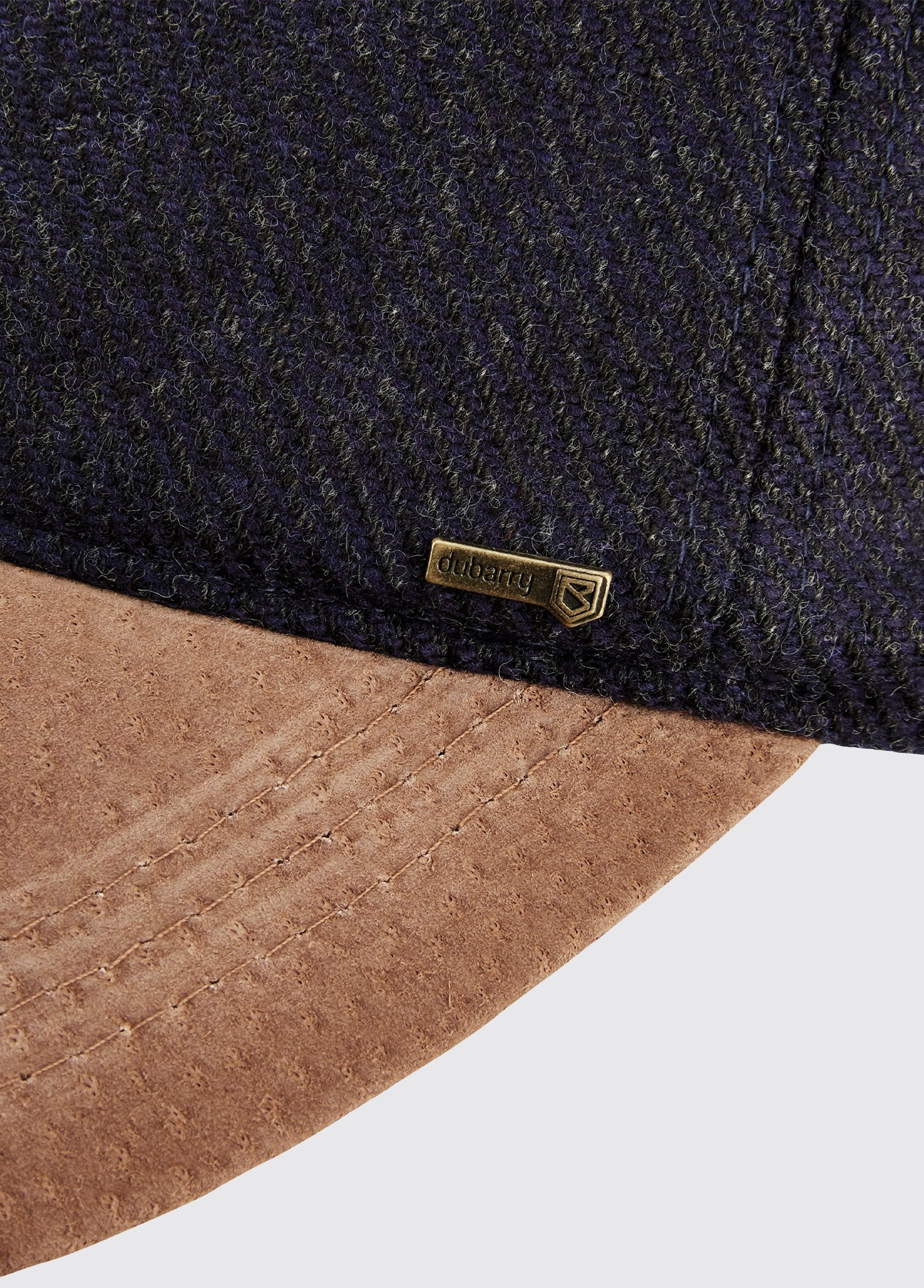 Dowd Mens Tweed Cap - Navy - Image 2
