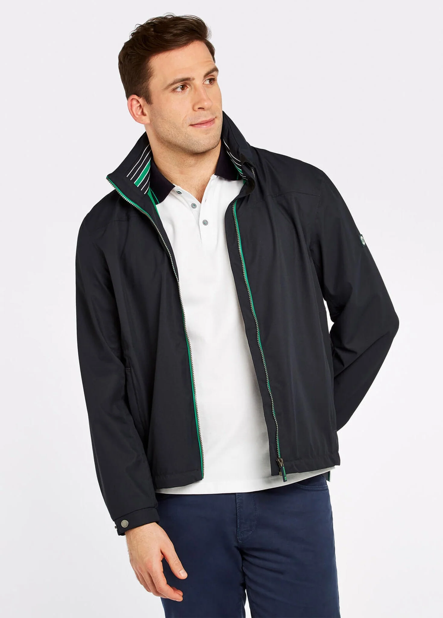Bundoran Waterproof Jacket - Navy - Image 3