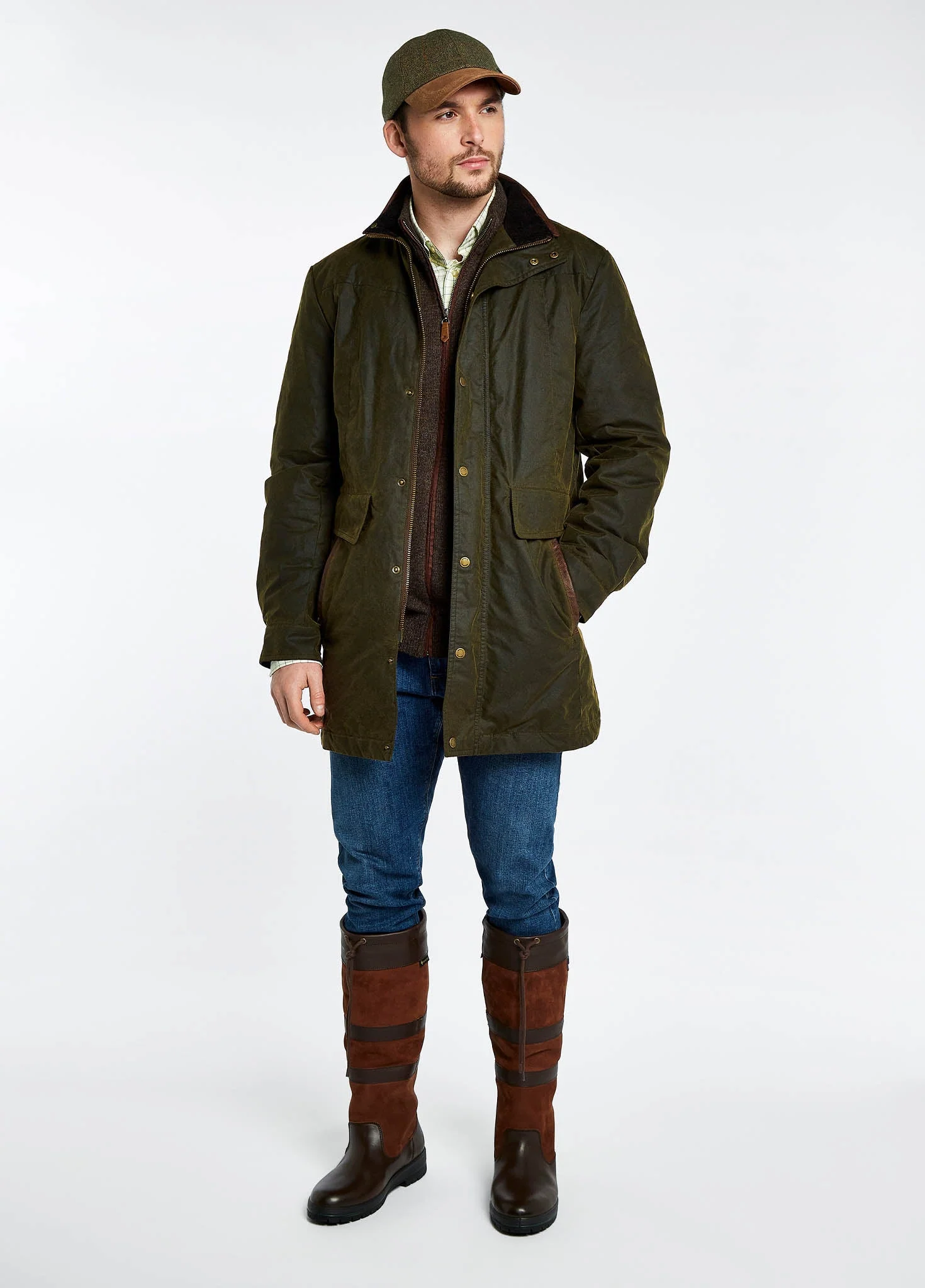 Chalkhill Wax Jacket - Olive - Image 2