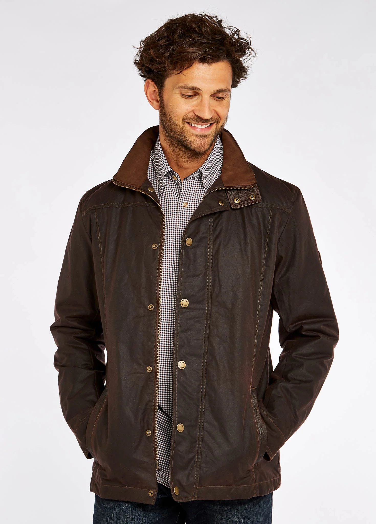 Carrickfergus Waxed Jacket - Java - Image 3