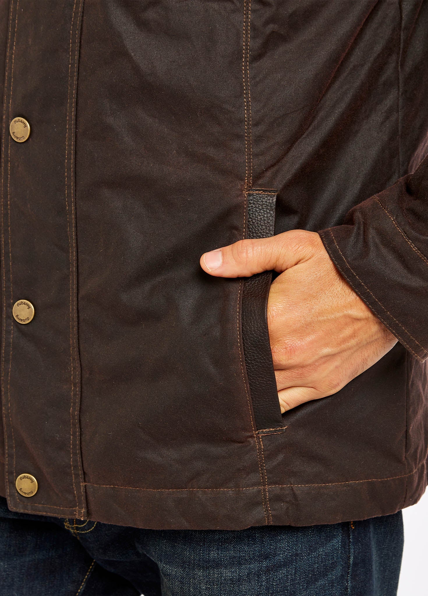 Carrickfergus Waxed Jacket - Java - Image 5