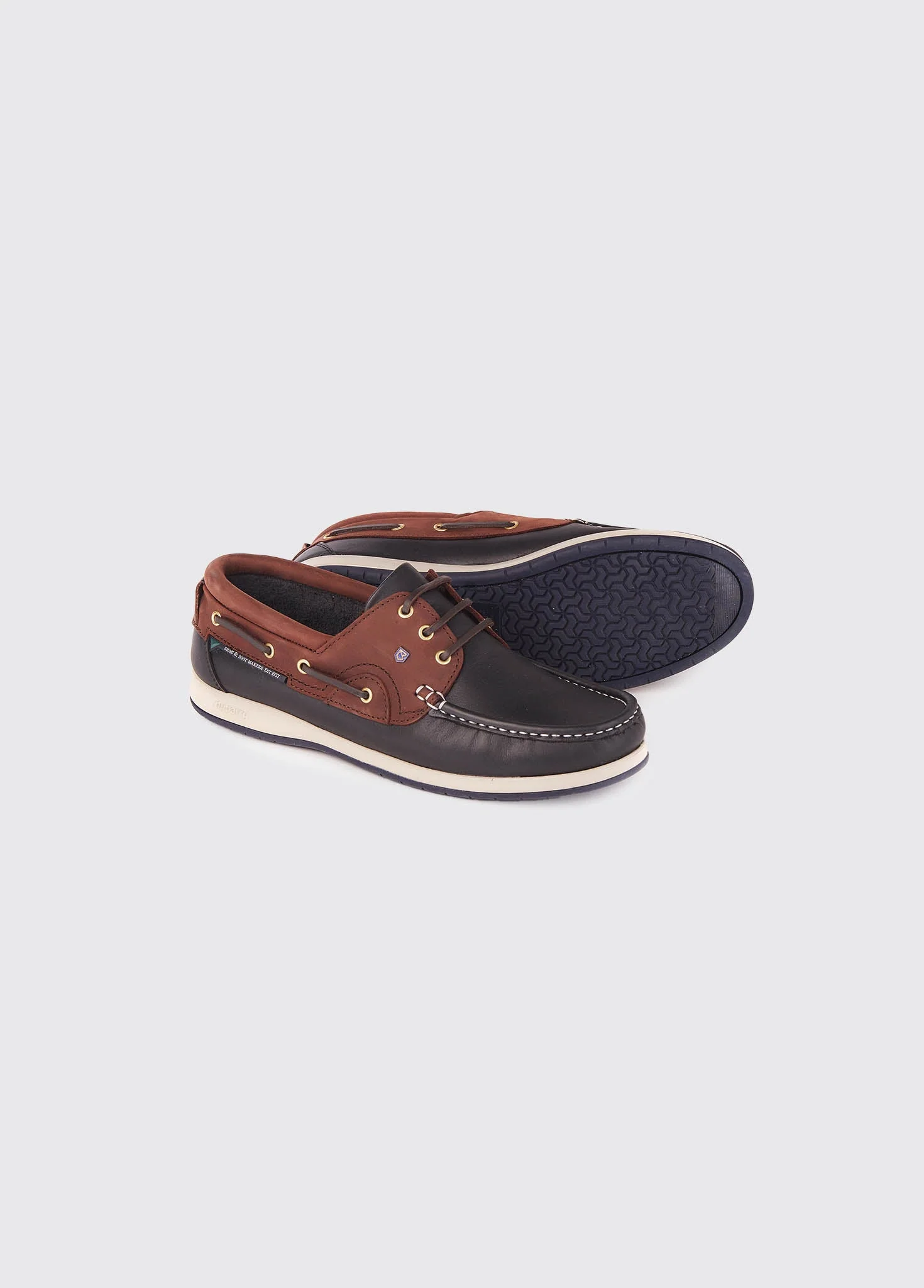 Commodore XLT Deck Shoe - Navy/Brown - Image 2