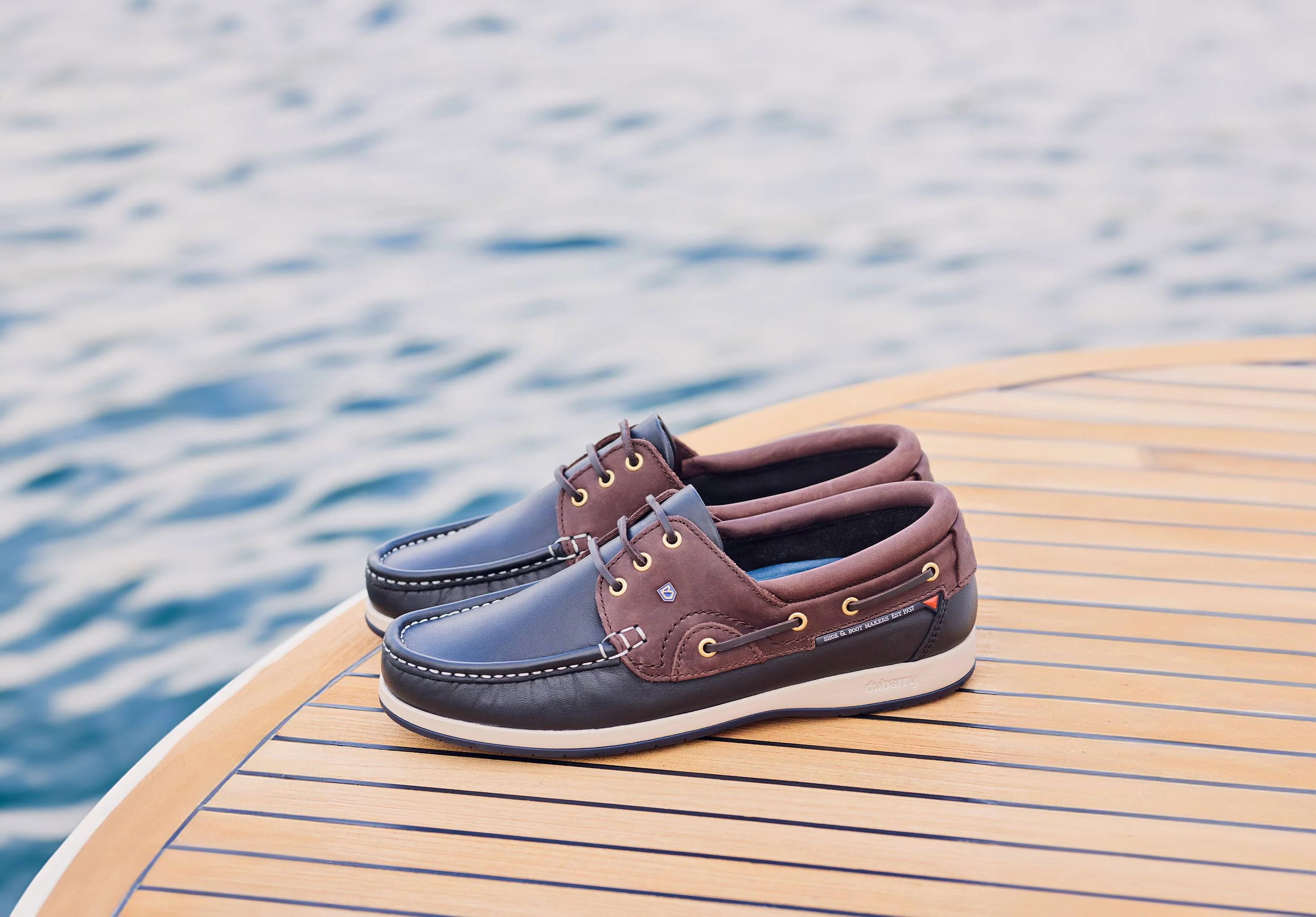 Commodore XLT Deck Shoe - Navy/Brown - Image 3