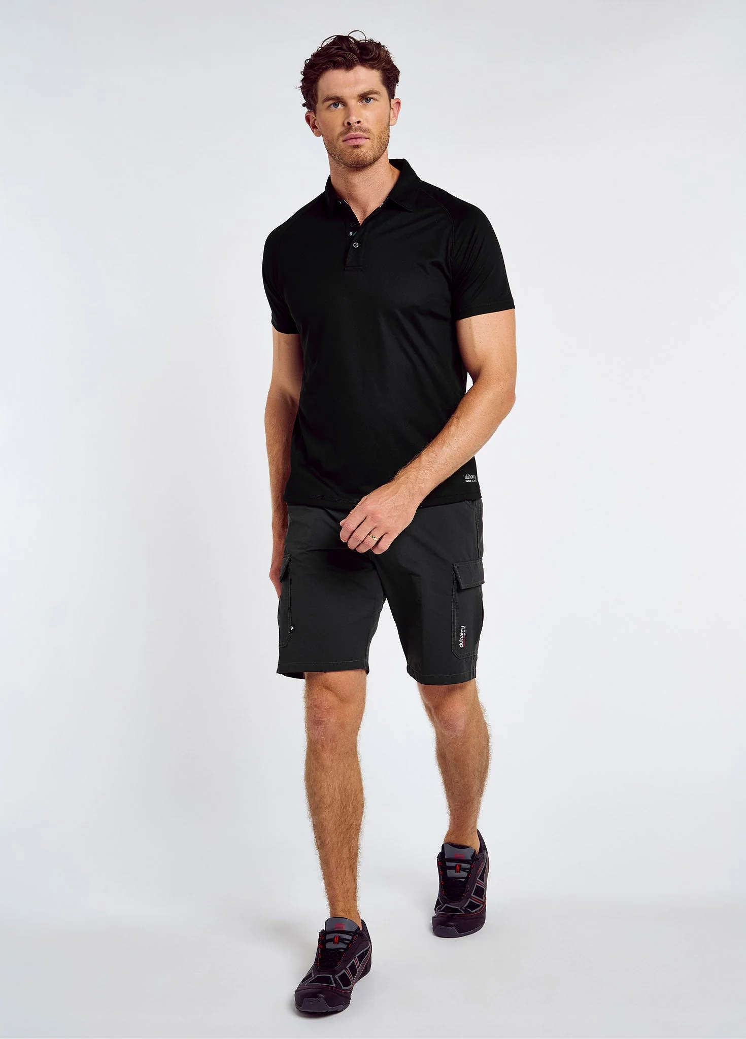 Menton Men's Technical Polo - Black - Image 2