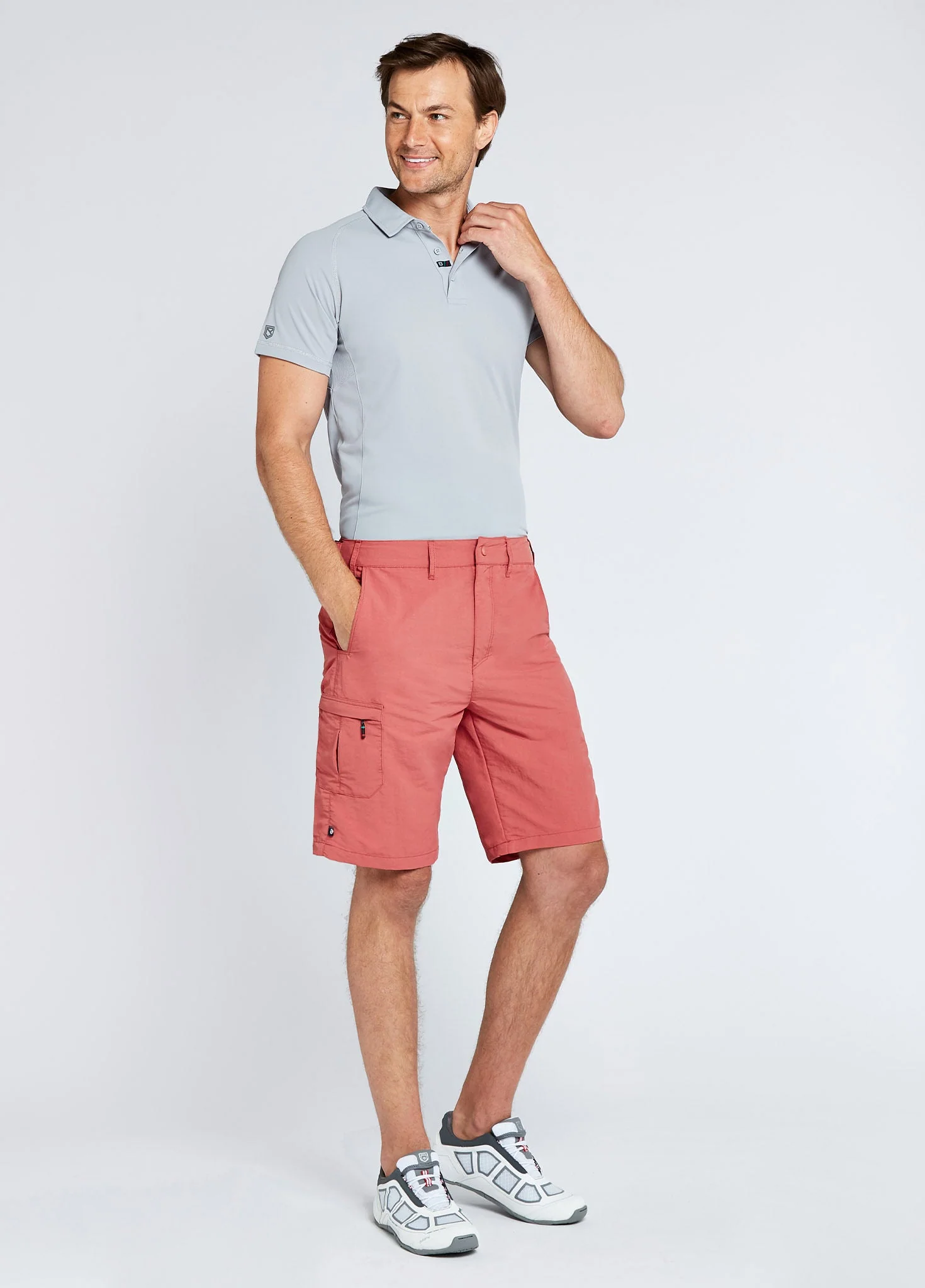 Menton Men's Technical Polo - Platinum - Image 2