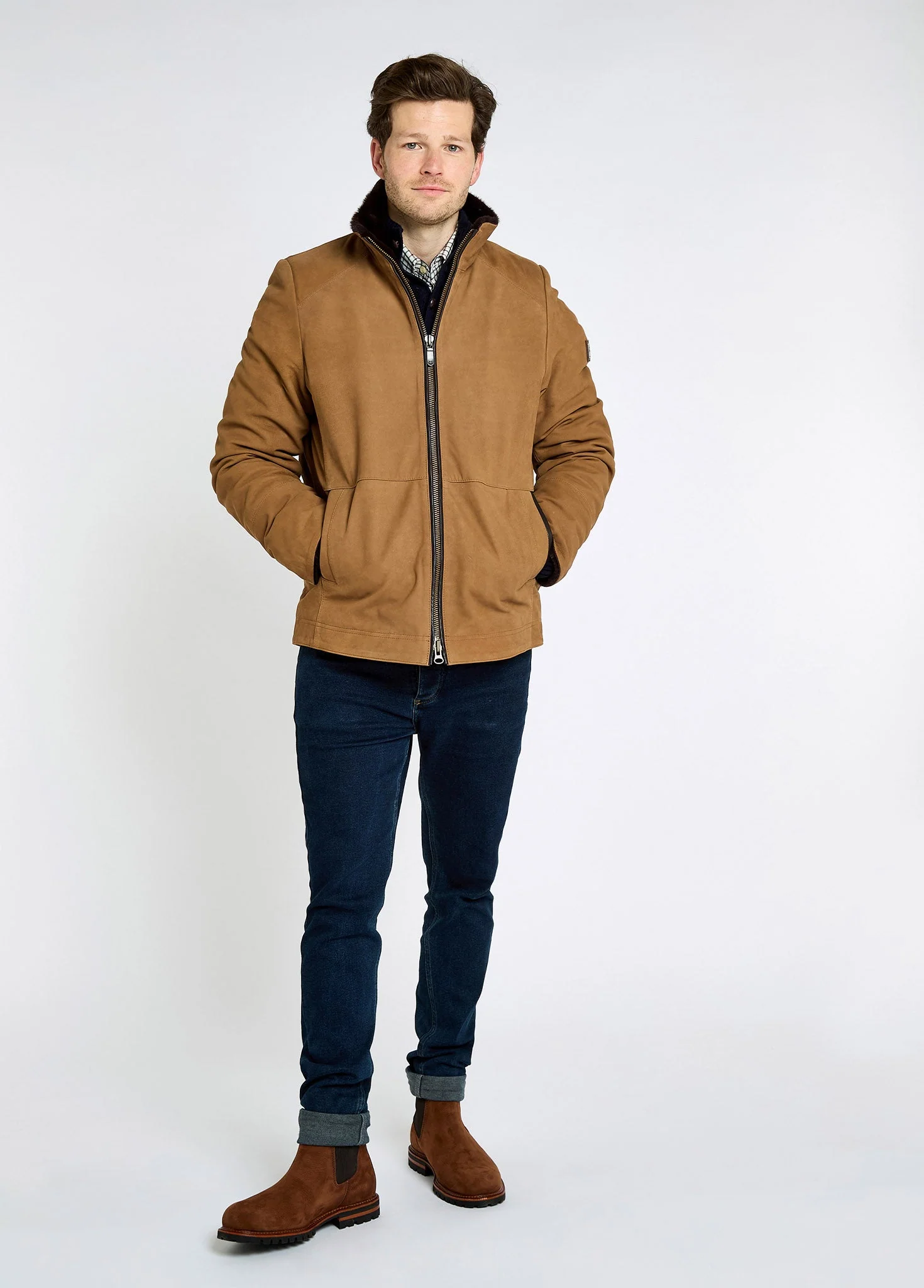 Merriman Leather Jacket - Tan - Image 2