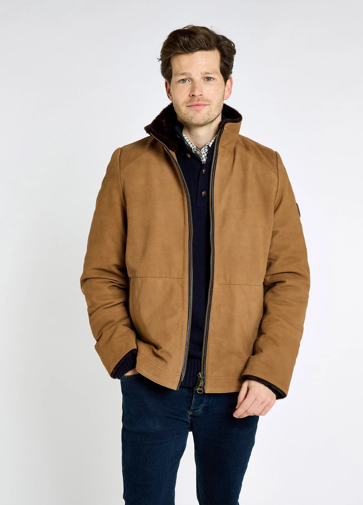 Merriman Leather Jacket - Tan - Image 3