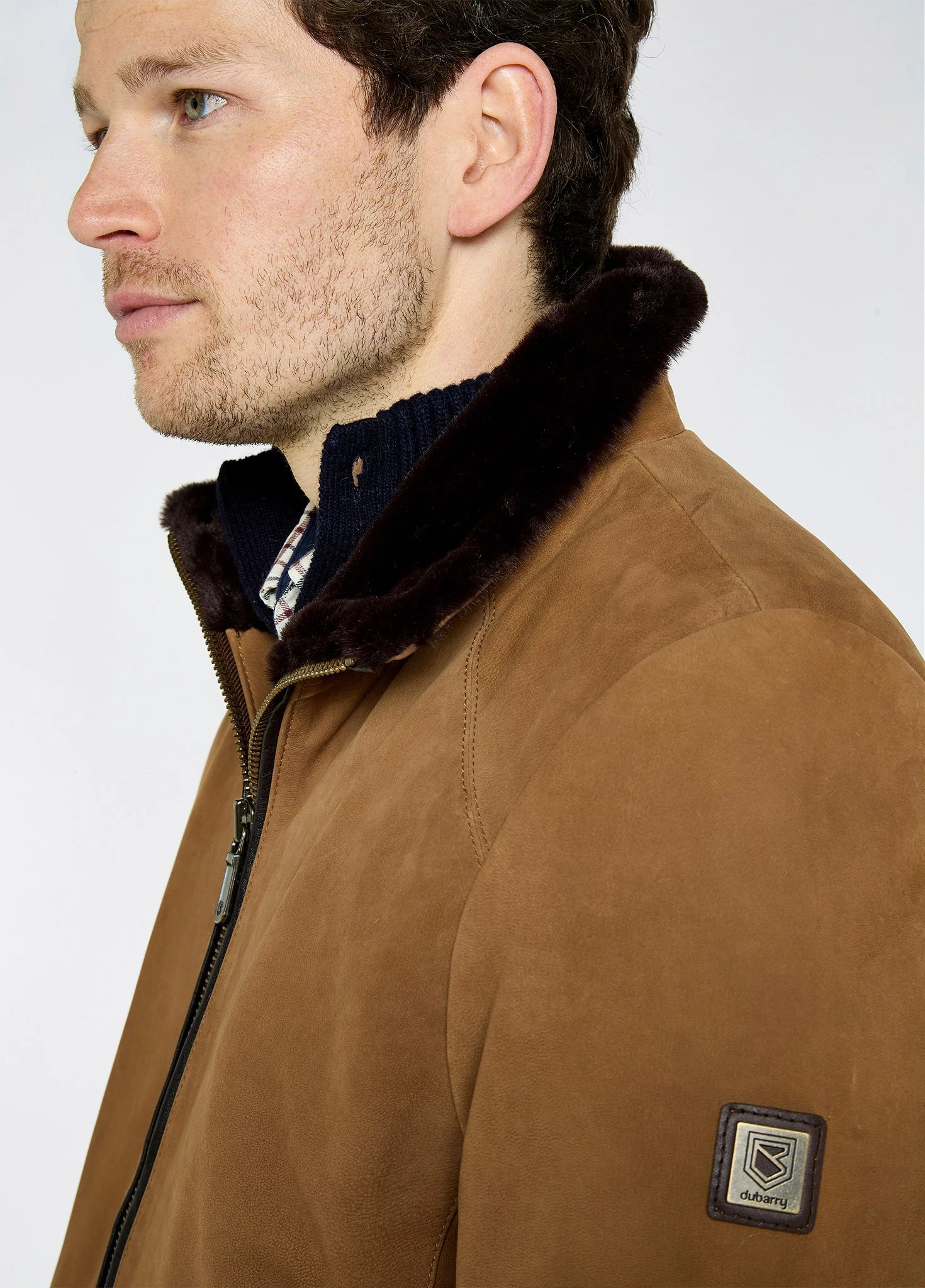 Merriman Leather Jacket - Tan - Image 5