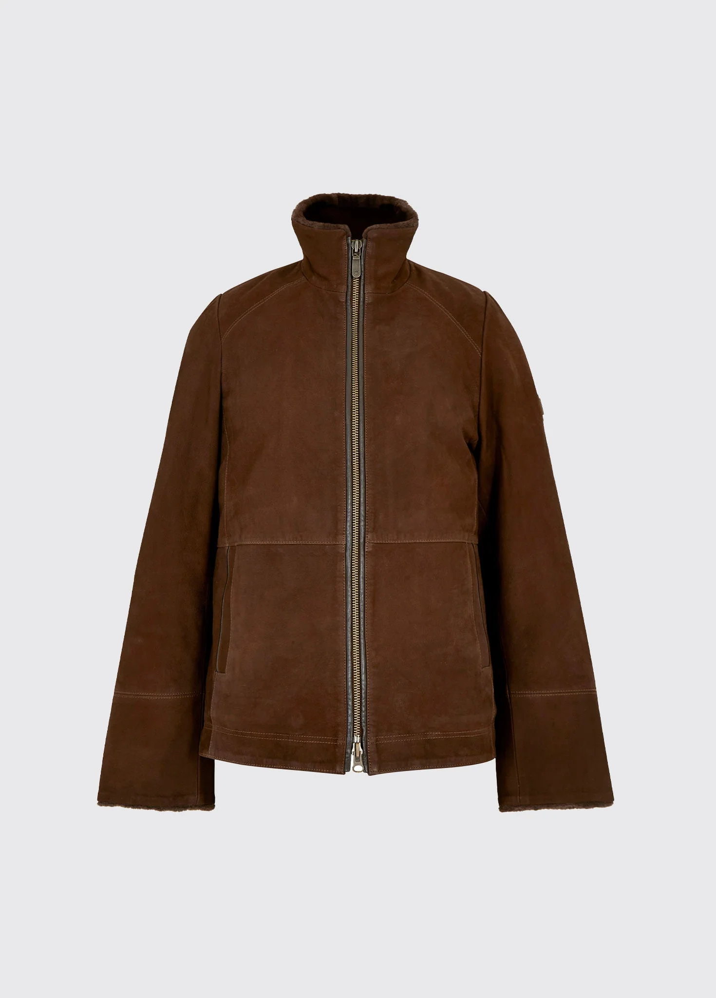 Merriman Men’s Leather Jacket – Walnut