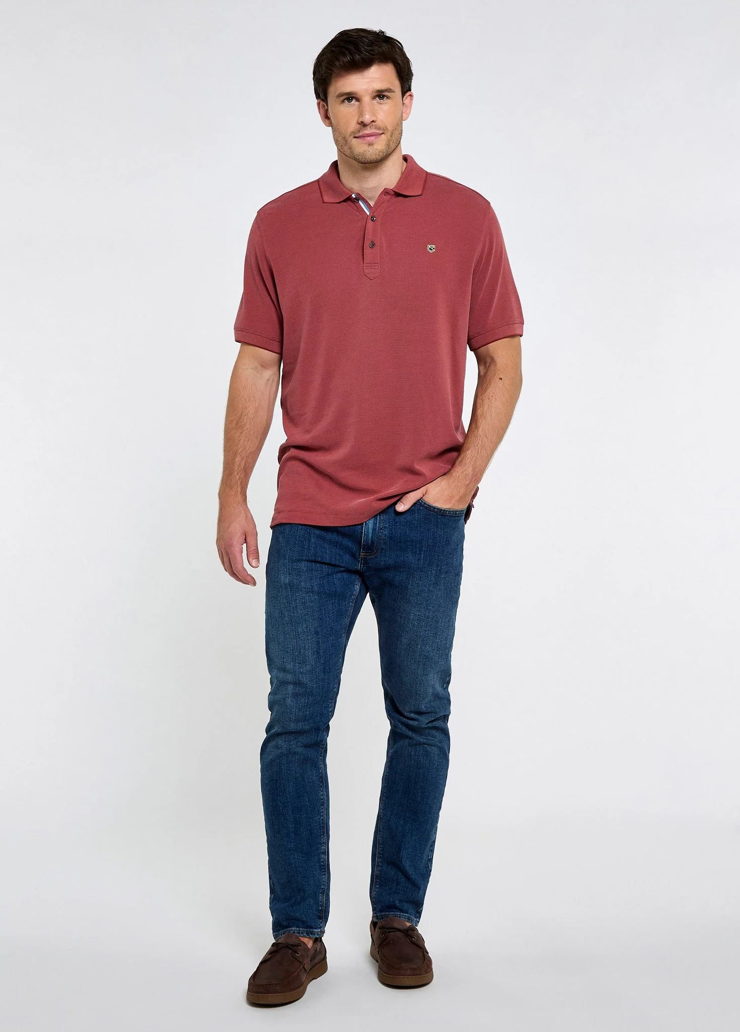 Morrison Men's Polo - Wine Red - Image 2