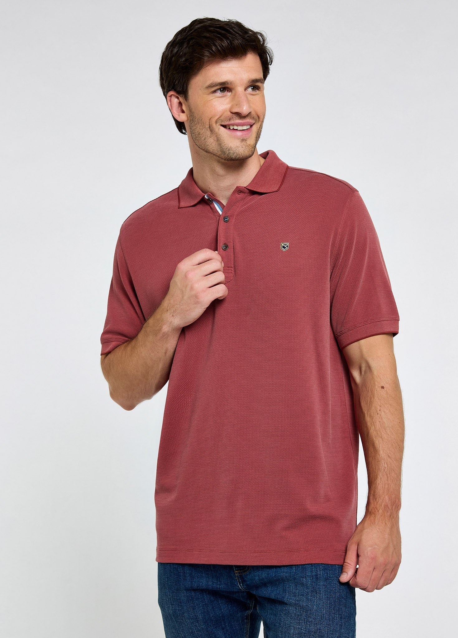 Morrison Men's Polo - Wine Red - Image 3