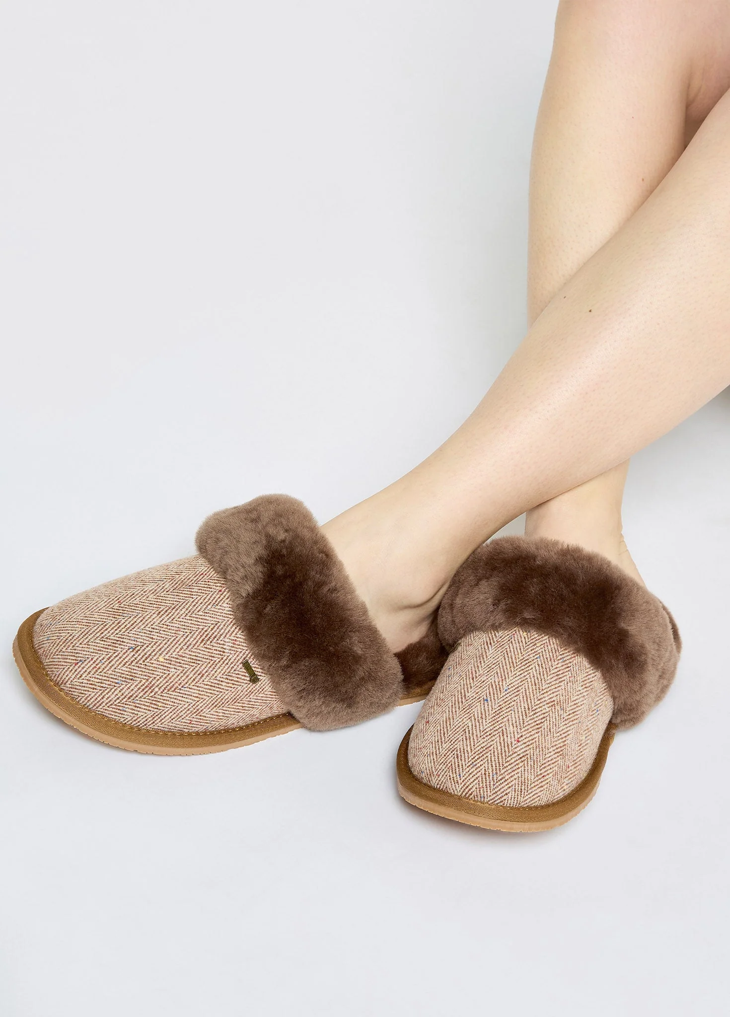 Mullingar Women’s mule slippers - Camel - Image 2