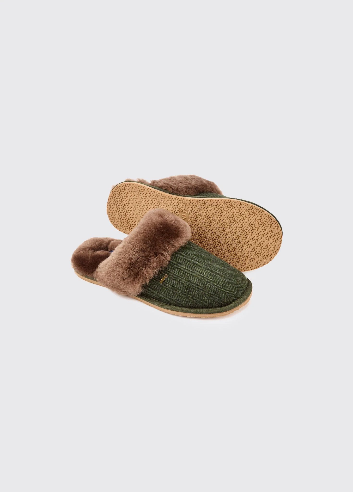 Mullingar Women’s mule slippers - Olive - Image 3