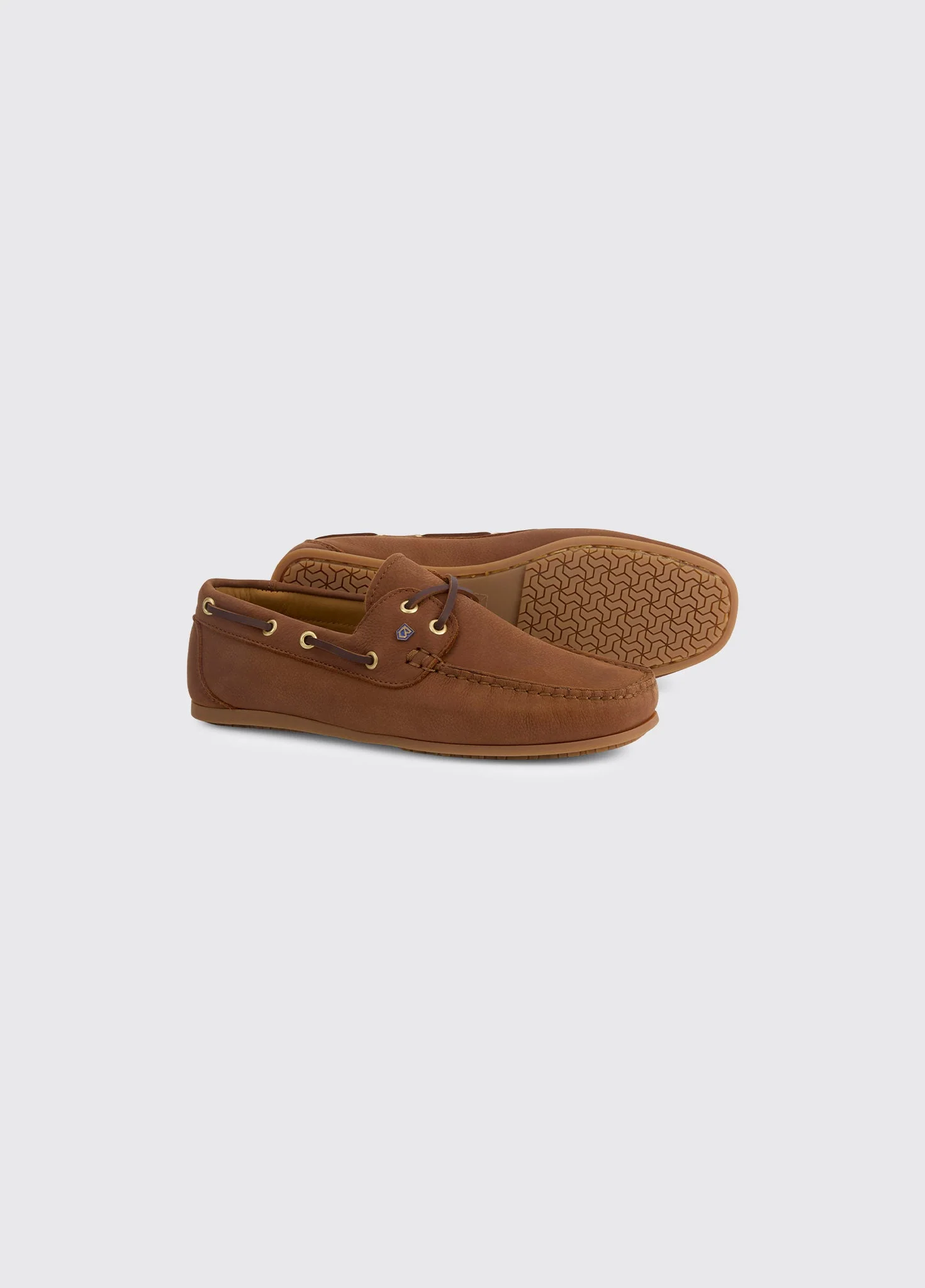 Neptune Ladies Soft Leather Deck Shoe - Caramel - Image 2