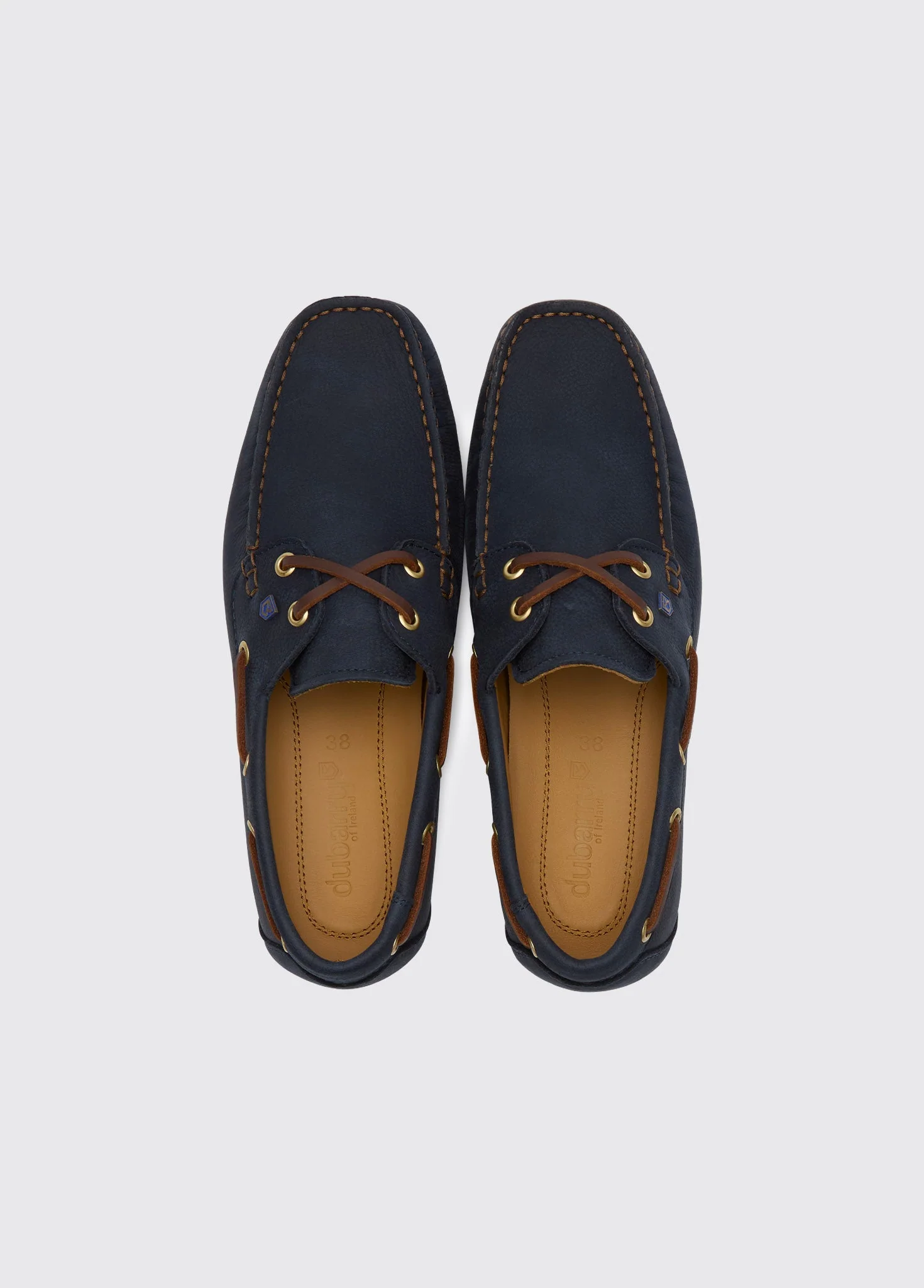 Neptune Ladies Soft Leather Deck Shoe - Navy - Image 5