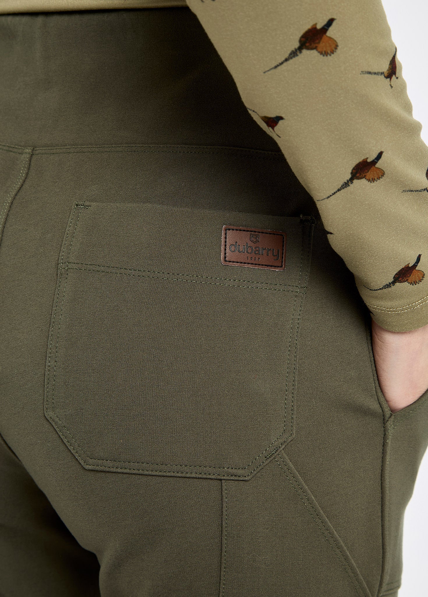 Pepperwort Women's water repellent leggings - Olive - Image 7