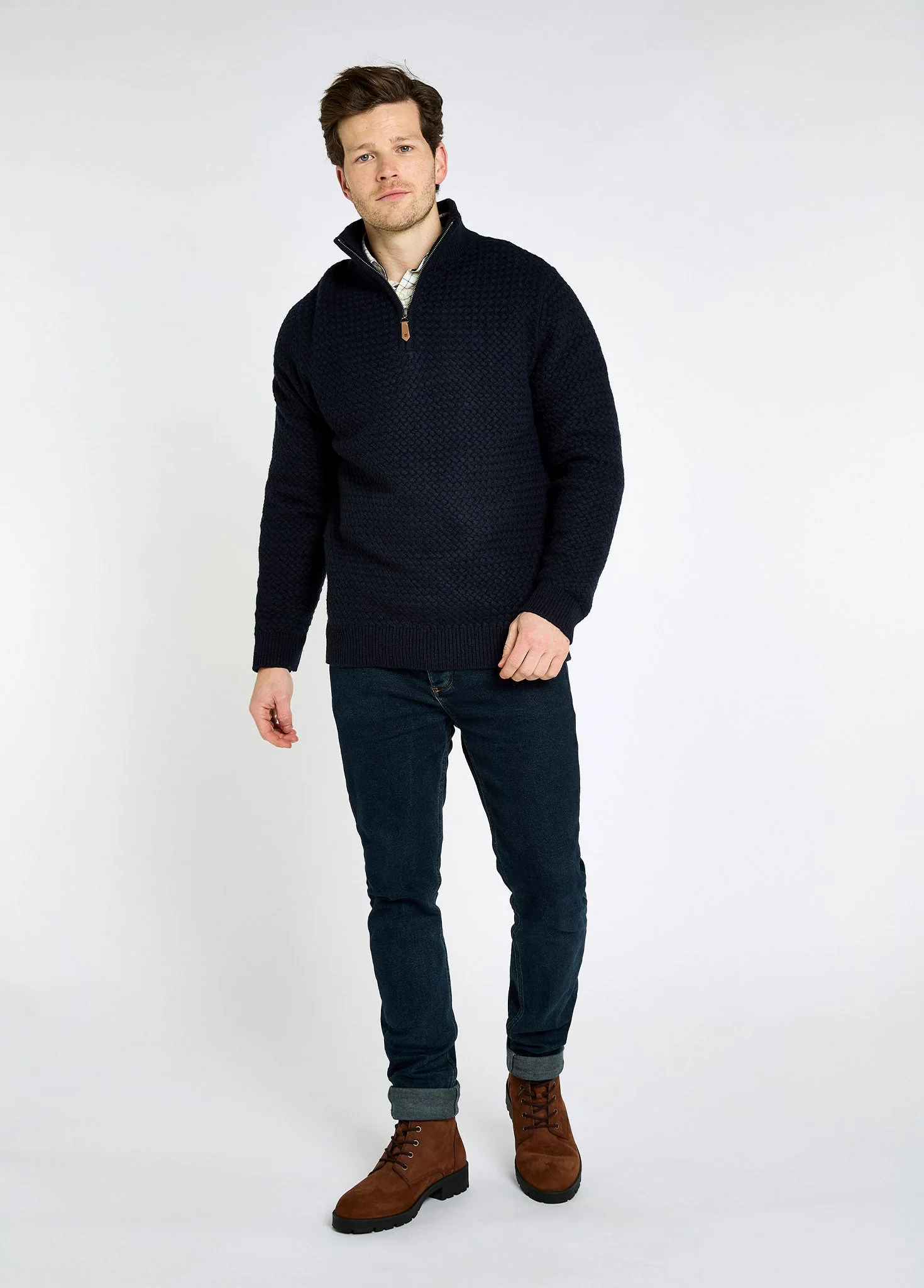 Power Men's Zip neck sweater - Navy - Image 2