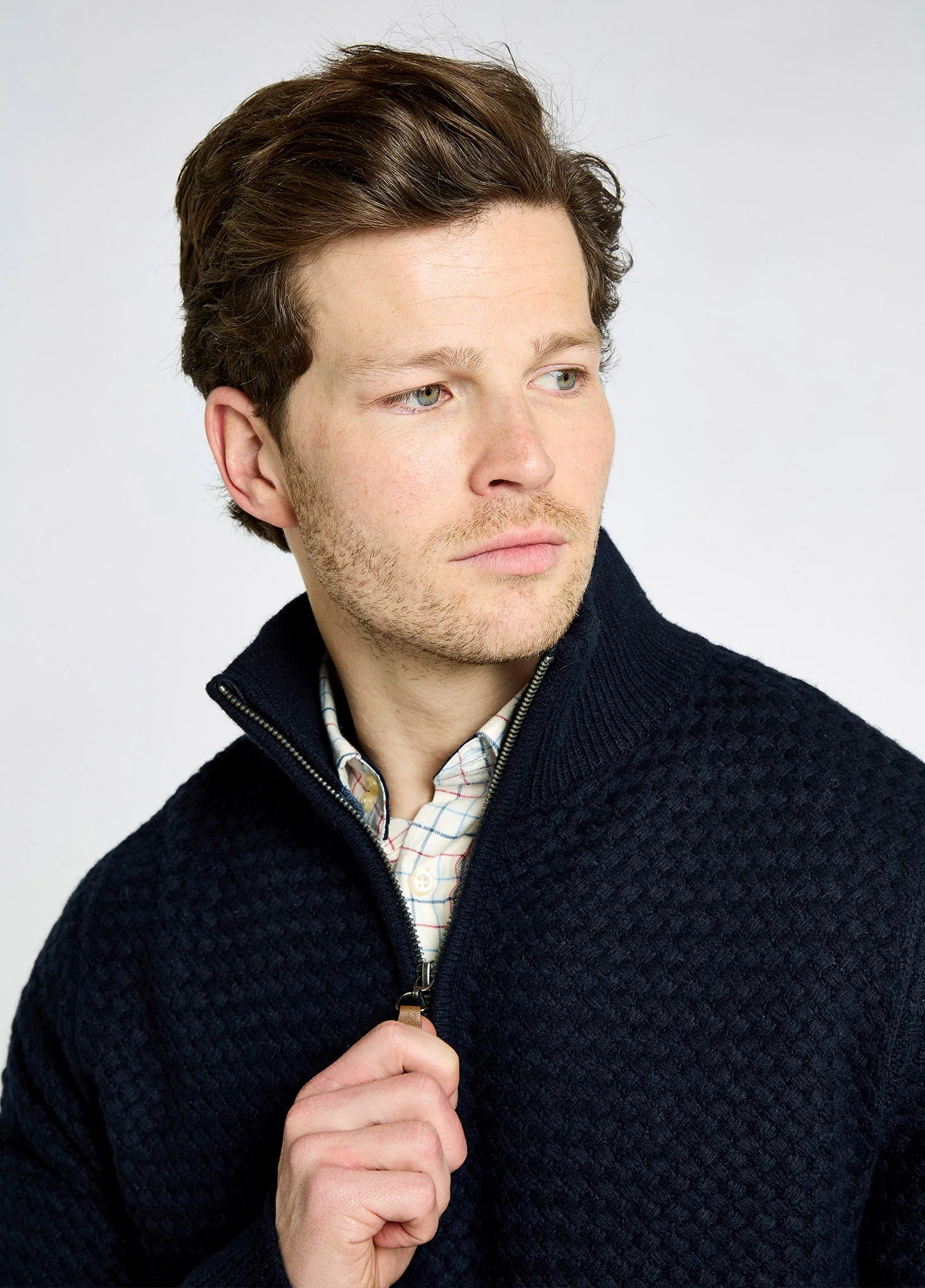 Power Men's Zip neck sweater - Navy - Image 4