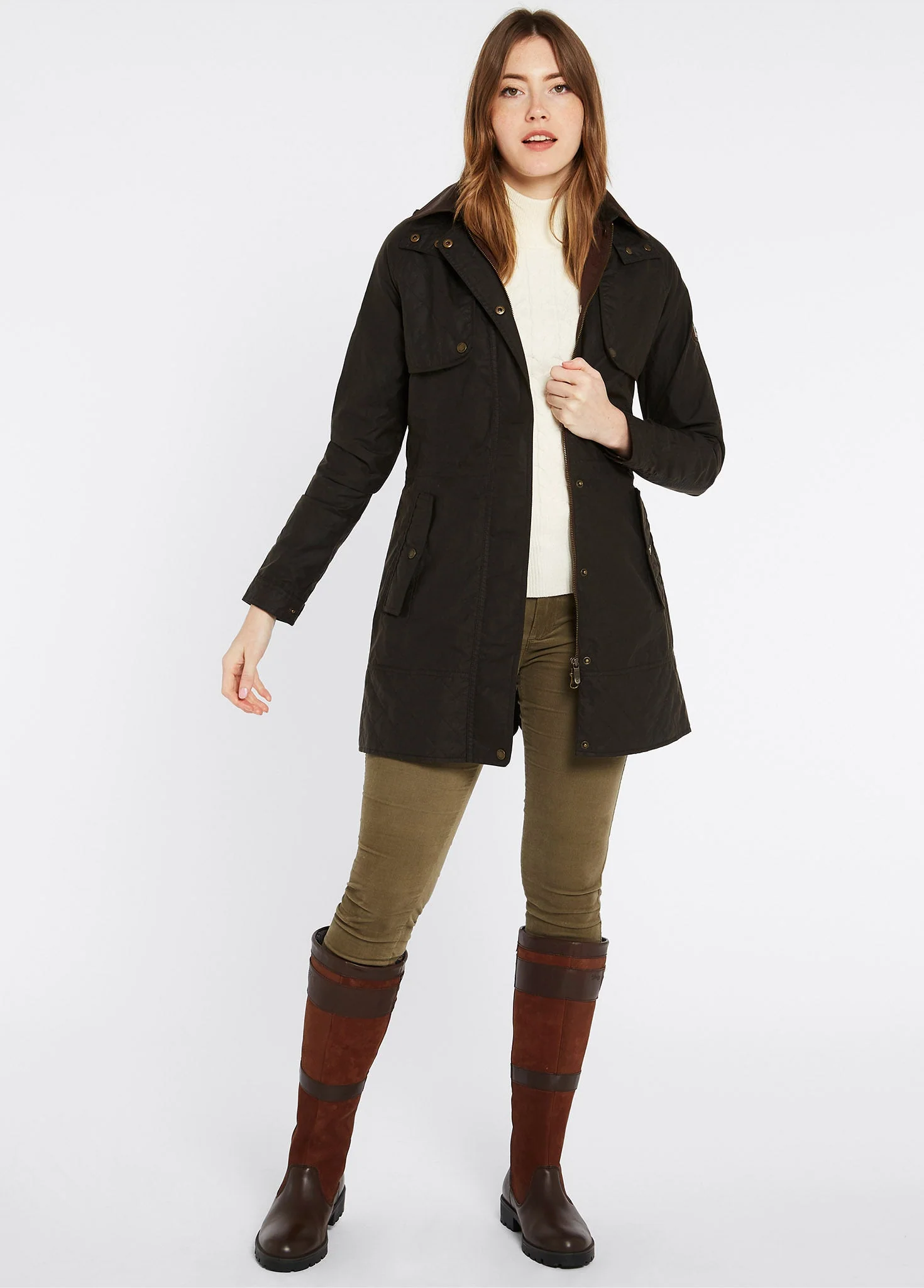 Radford Ladies Wax Jacket - Verdigris - Image 2